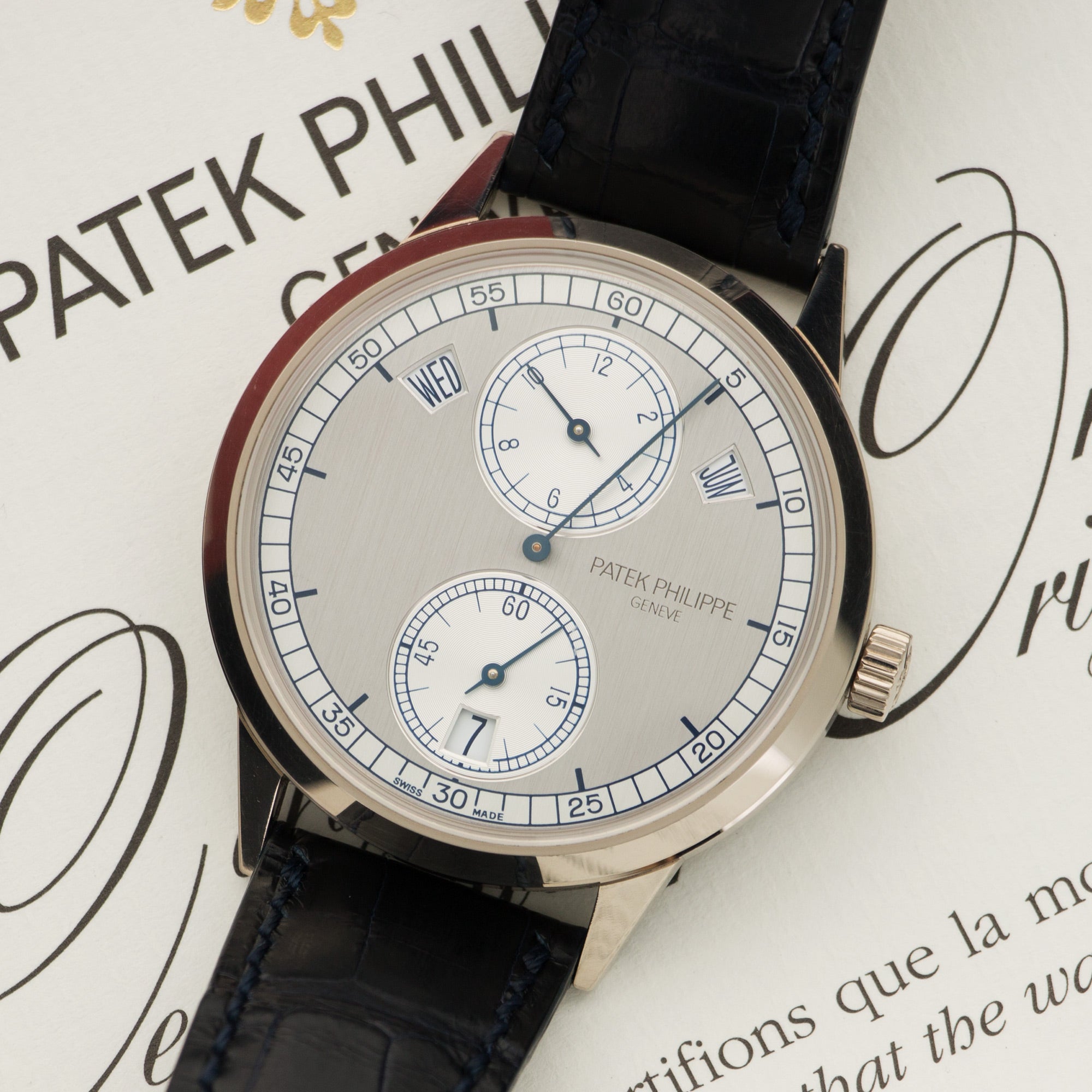 Patek Philippe - Patek Philippe White Gold Annual Calendar Regulator Watch Ref. 5235 - The Keystone Watches