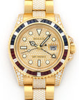 Rolex - Rolex Yellow Gold GMT-Master II Sapphire Ruby Diamond Watch Ref. 116758 - The Keystone Watches