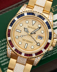 Rolex - Rolex Yellow Gold GMT-Master II Sapphire Ruby Diamond Watch Ref. 116758 - The Keystone Watches