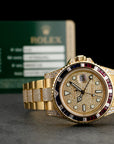 Rolex - Rolex Yellow Gold GMT-Master II Sapphire Ruby Diamond Watch Ref. 116758 - The Keystone Watches