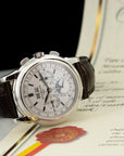 Patek Philippe - Patek Philippe White Gold Perpetual Calendar Chrono Watch Ref. 5970 - The Keystone Watches
