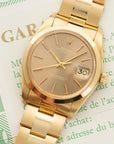 Rolex - Rolex Yellow Gold Date Watch Ref. 1500 with Original Warranty Paper - The Keystone Watches