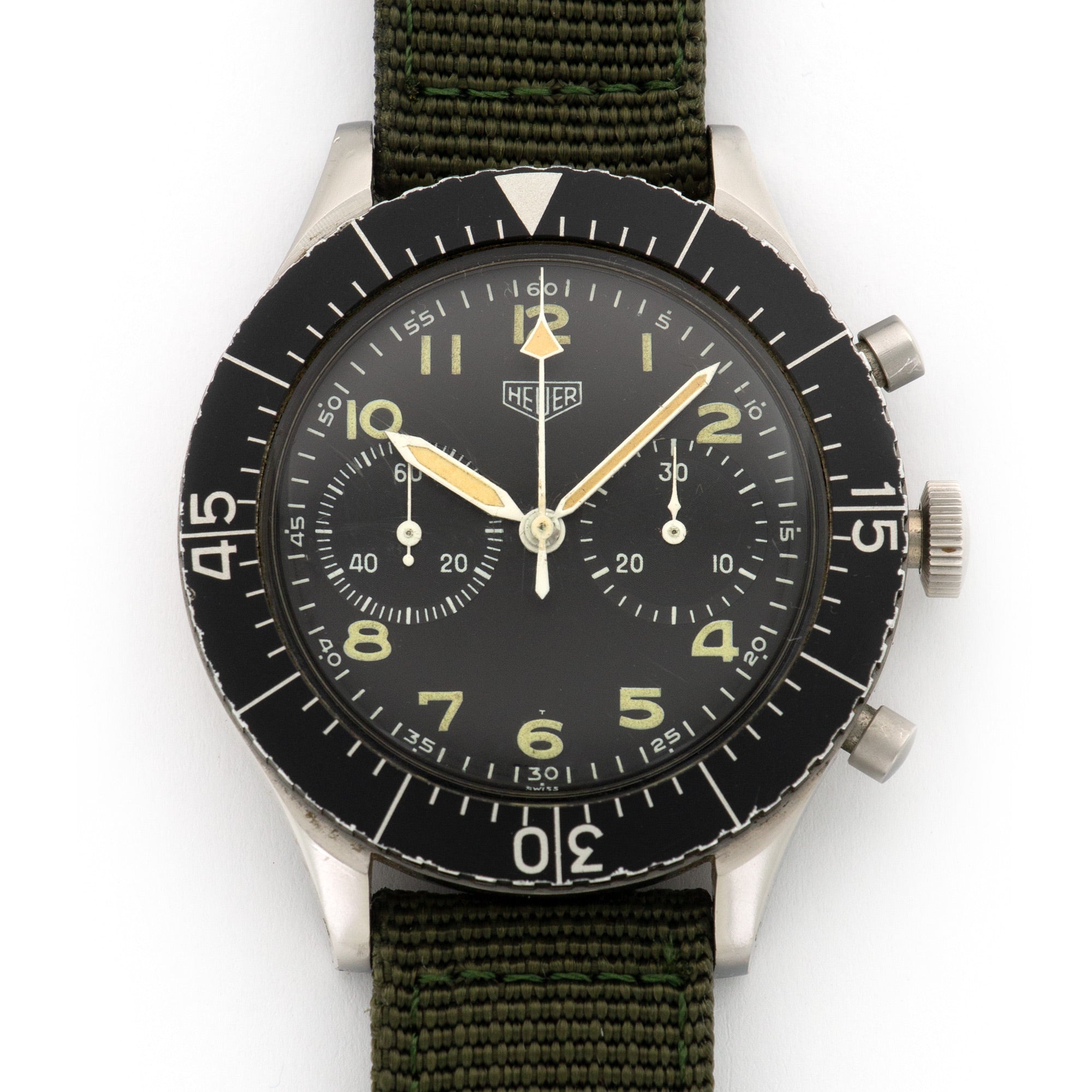 Heuer - Heuer Bundeswehr Military Chronograph Watch Ref. 1550 - The Keystone Watches
