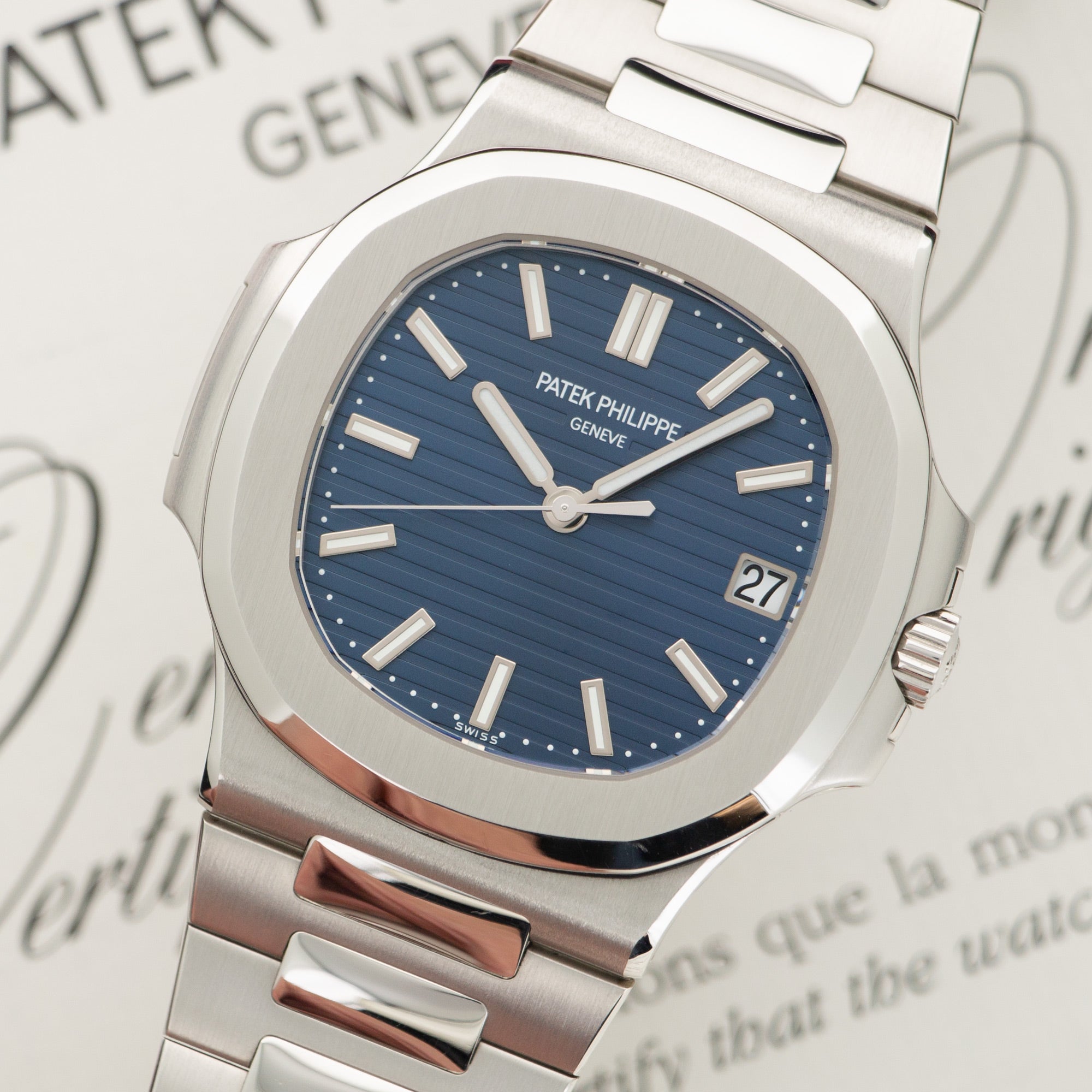 Patek Philippe - Patek Philippe Platinum Nautilus Watch Ref. 5711 - The Keystone Watches