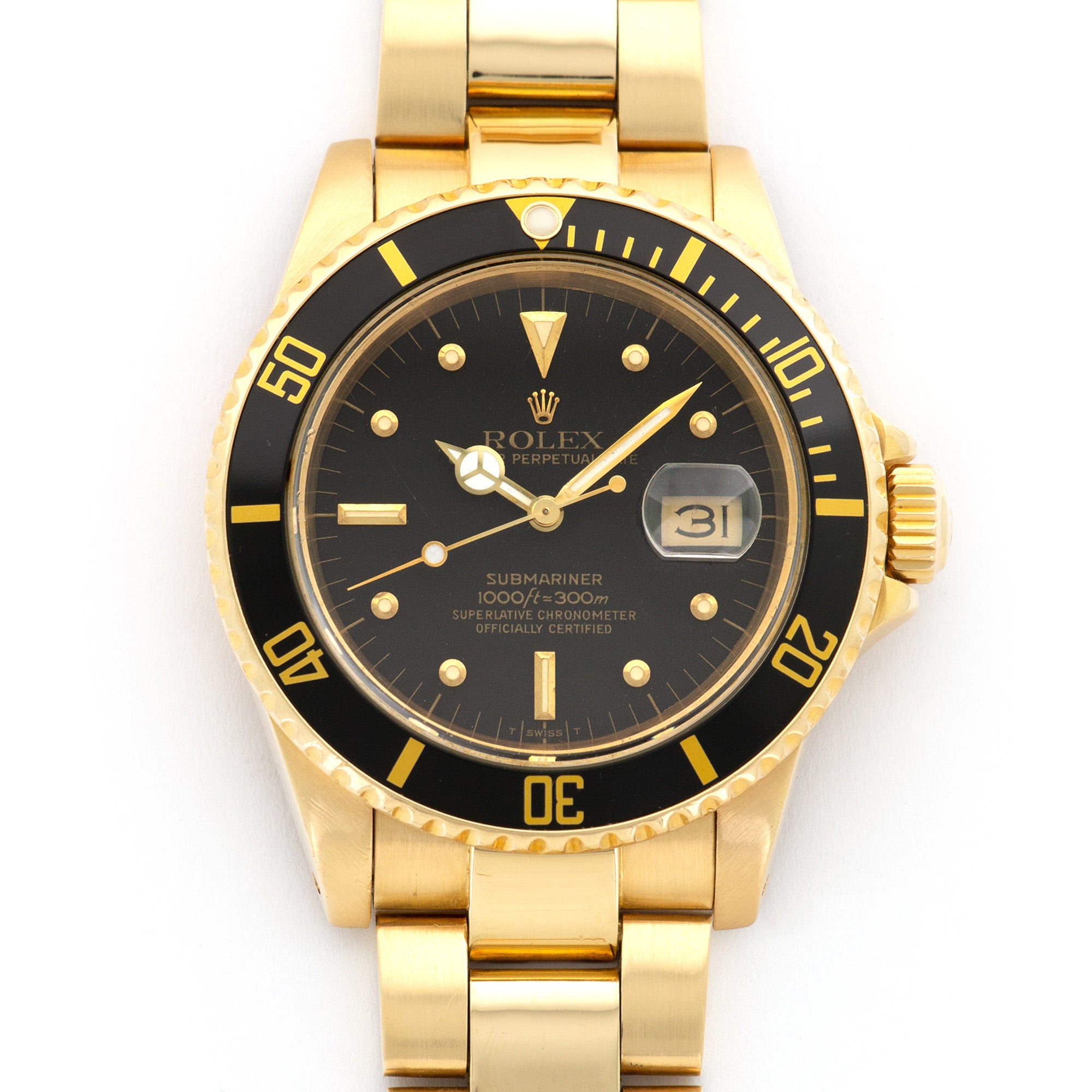 Rolex - Rolex Yellow Gold Submariner Watch Ref. 16808 - The Keystone Watches