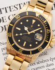 Rolex - Rolex Yellow Gold Submariner Watch Ref. 16808 - The Keystone Watches