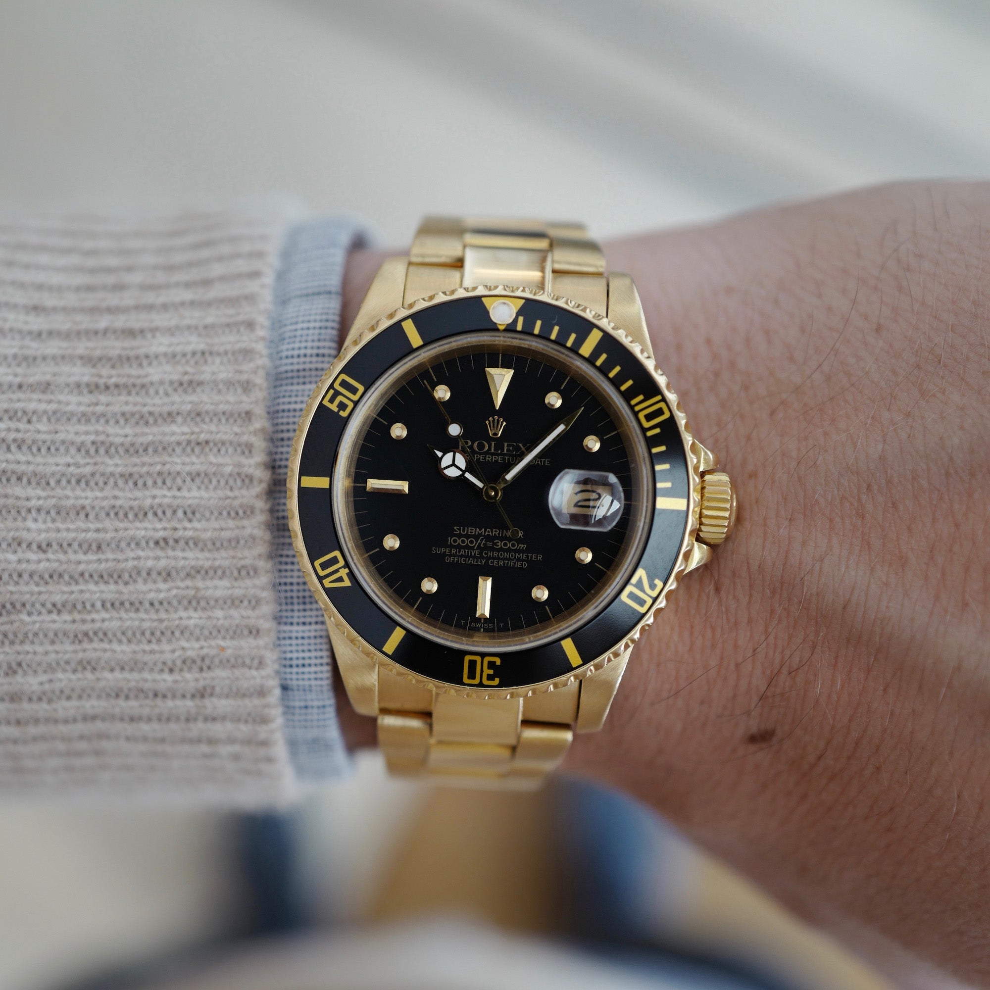 Rolex - Rolex Yellow Gold Submariner Watch Ref. 16808 - The Keystone Watches