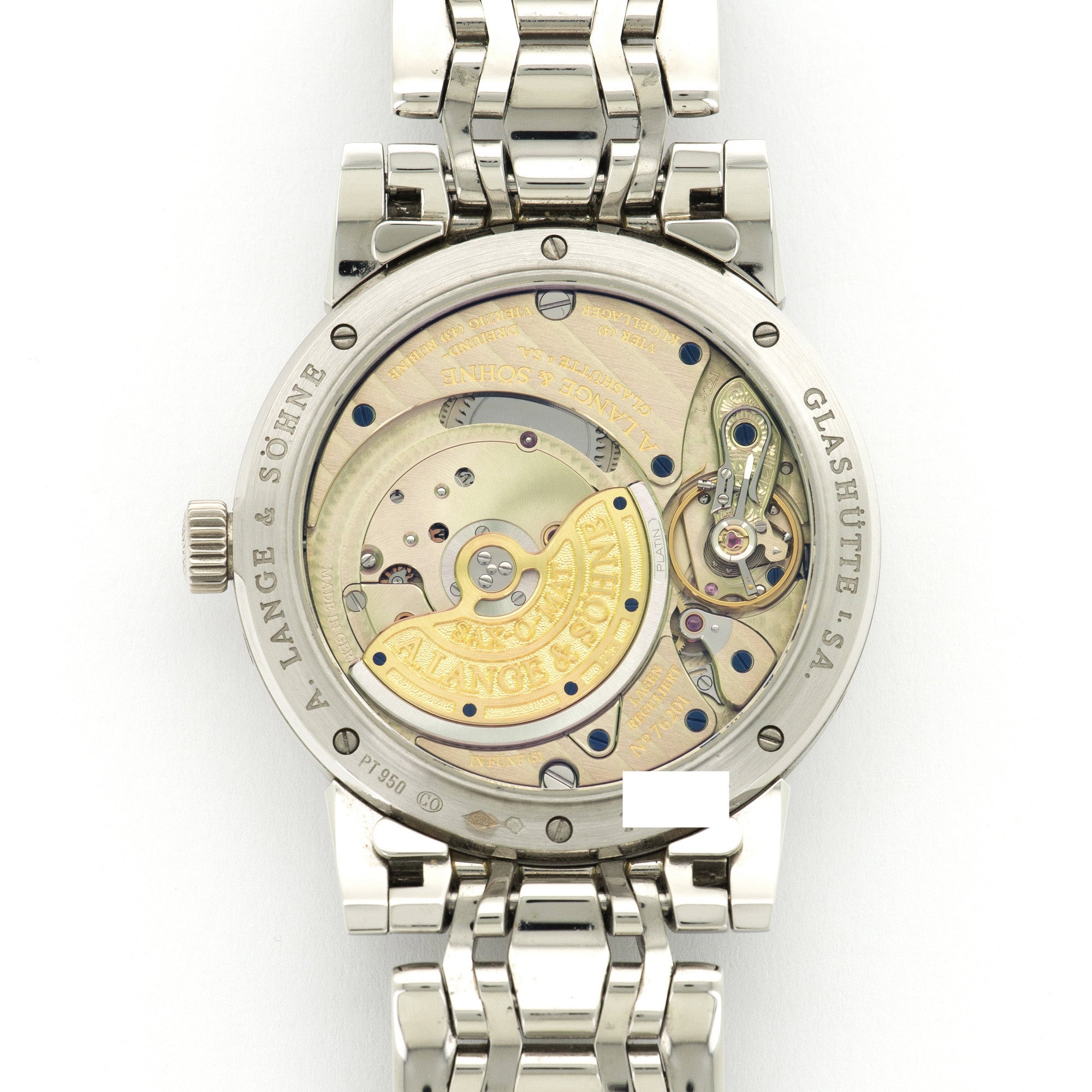 A. Lange &amp; Sohne - A. Lange &amp; Sohne Platinum Langematik Perpetual Watch Ref. 310.225 - The Keystone Watches