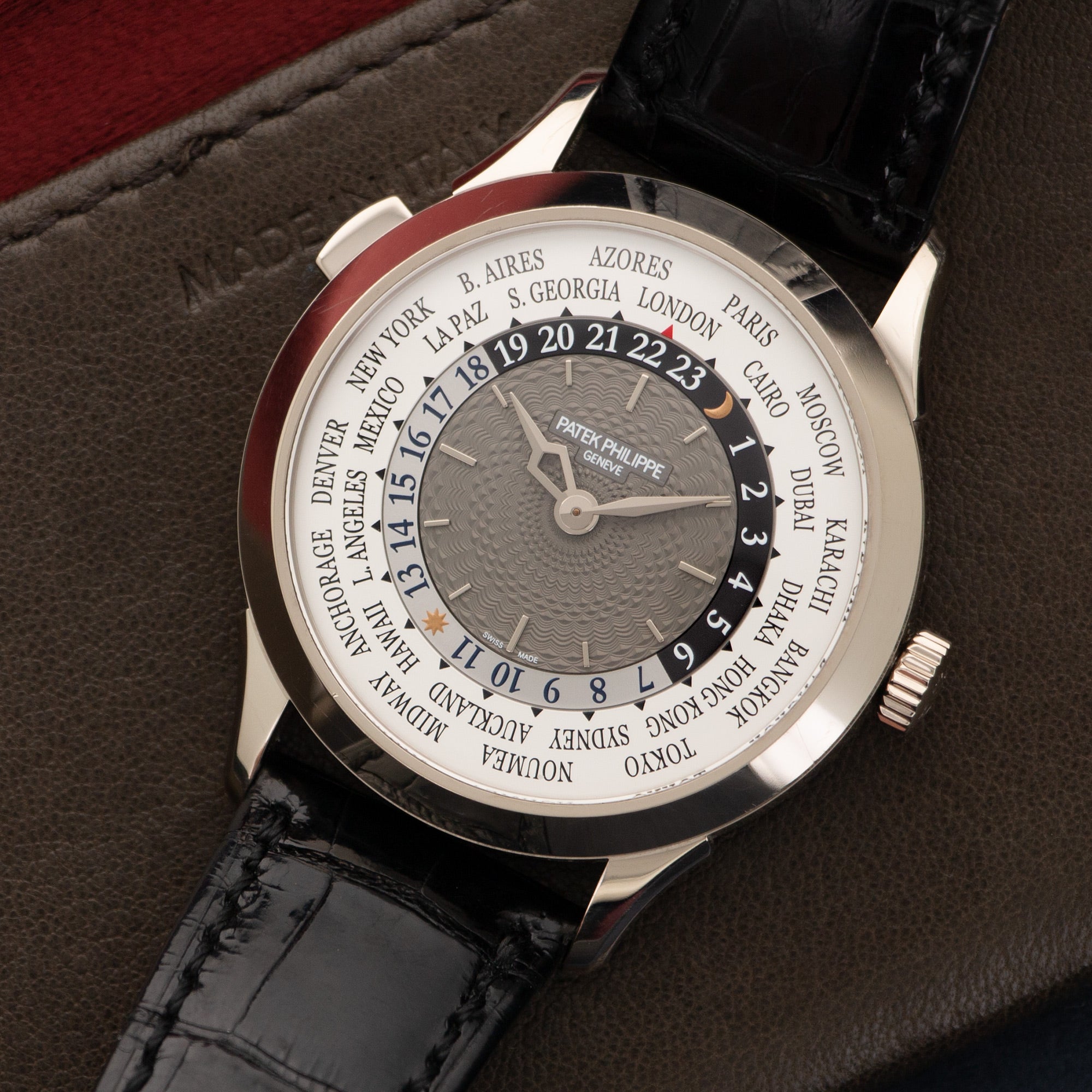 Patek Philippe - Patek Philippe White Gold World Time Watch Ref. 5230 - The Keystone Watches