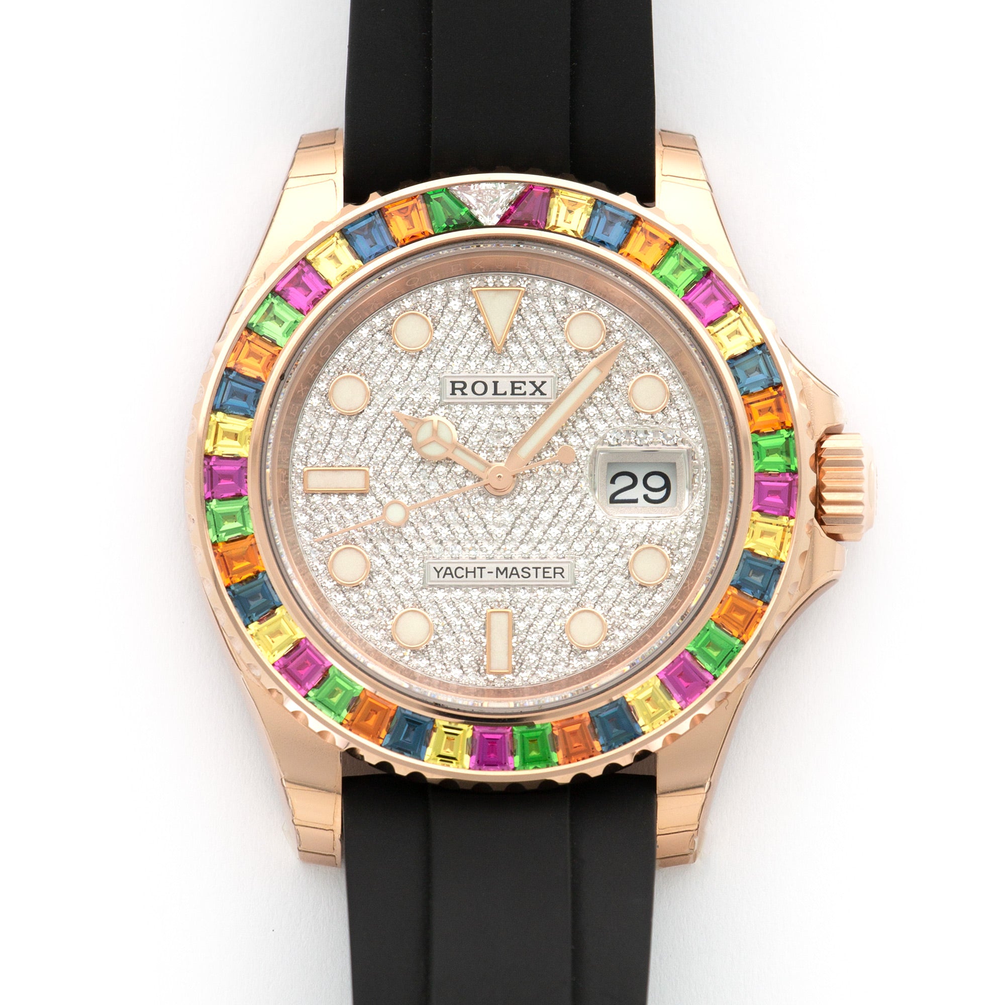 Rolex - Rolex Rose Gold Yacht-Master Rainbow Watch Ref. 116695 - The Keystone Watches