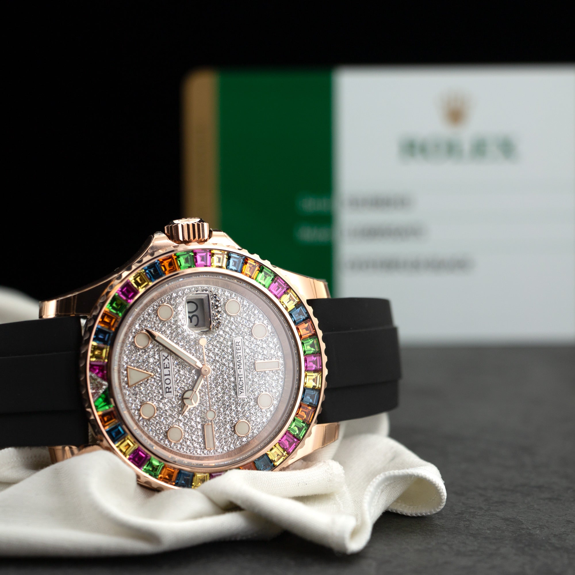 Rolex - Rolex Rose Gold Yacht-Master Rainbow Watch Ref. 116695 - The Keystone Watches