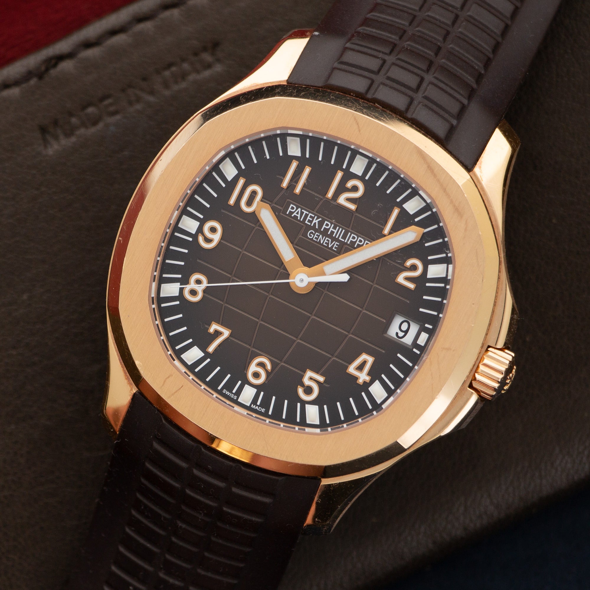 Patek Philippe - Patek Philippe Aquanaut Rose Gold on Strap Ref. 5167R - The Keystone Watches