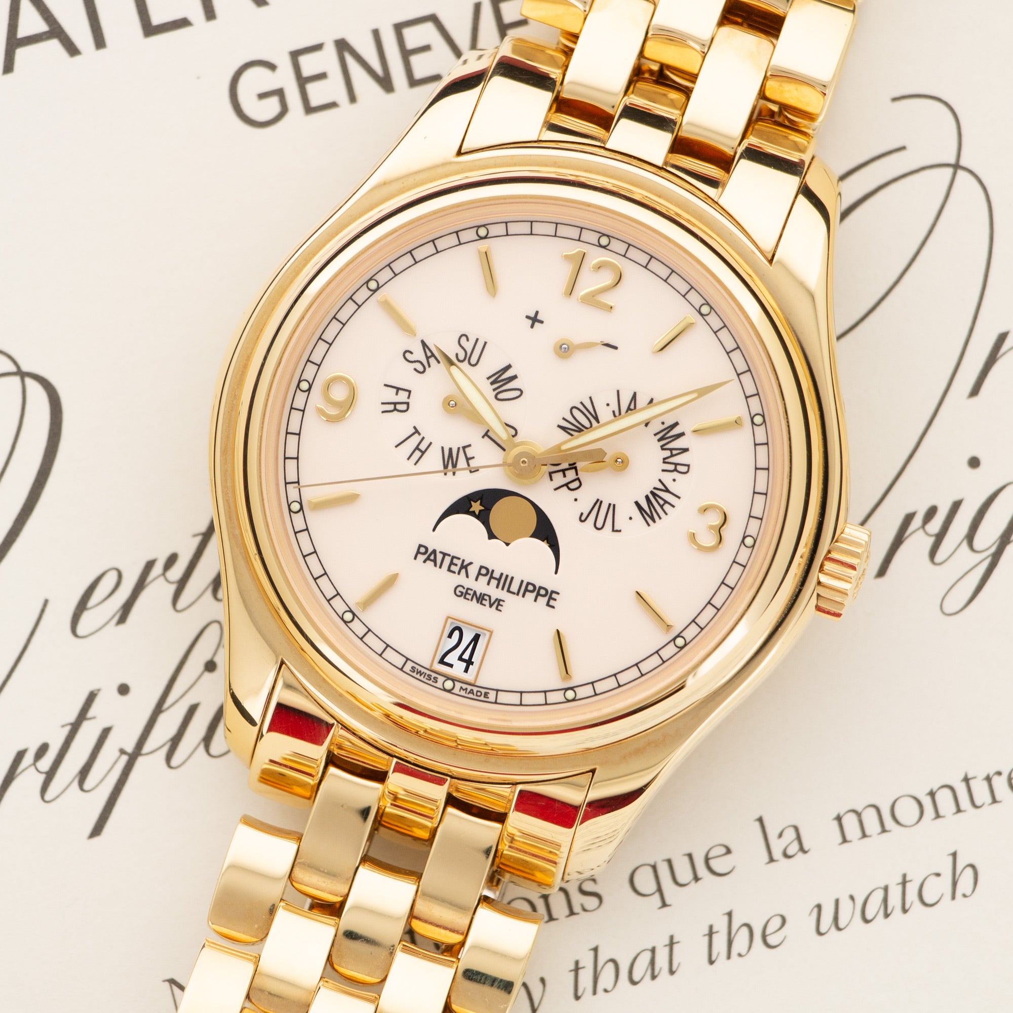 Patek Philippe - Patek Philippe Yellow Gold Annual Calendar Watch Ref. 5146 - The Keystone Watches