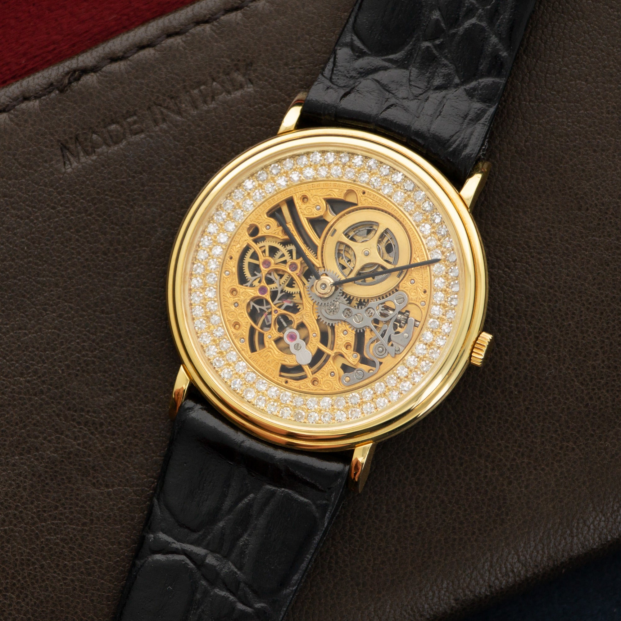 Audemars Piguet - Audemars Piguet Yellow Gold Skeletonized Diamond Watch - The Keystone Watches