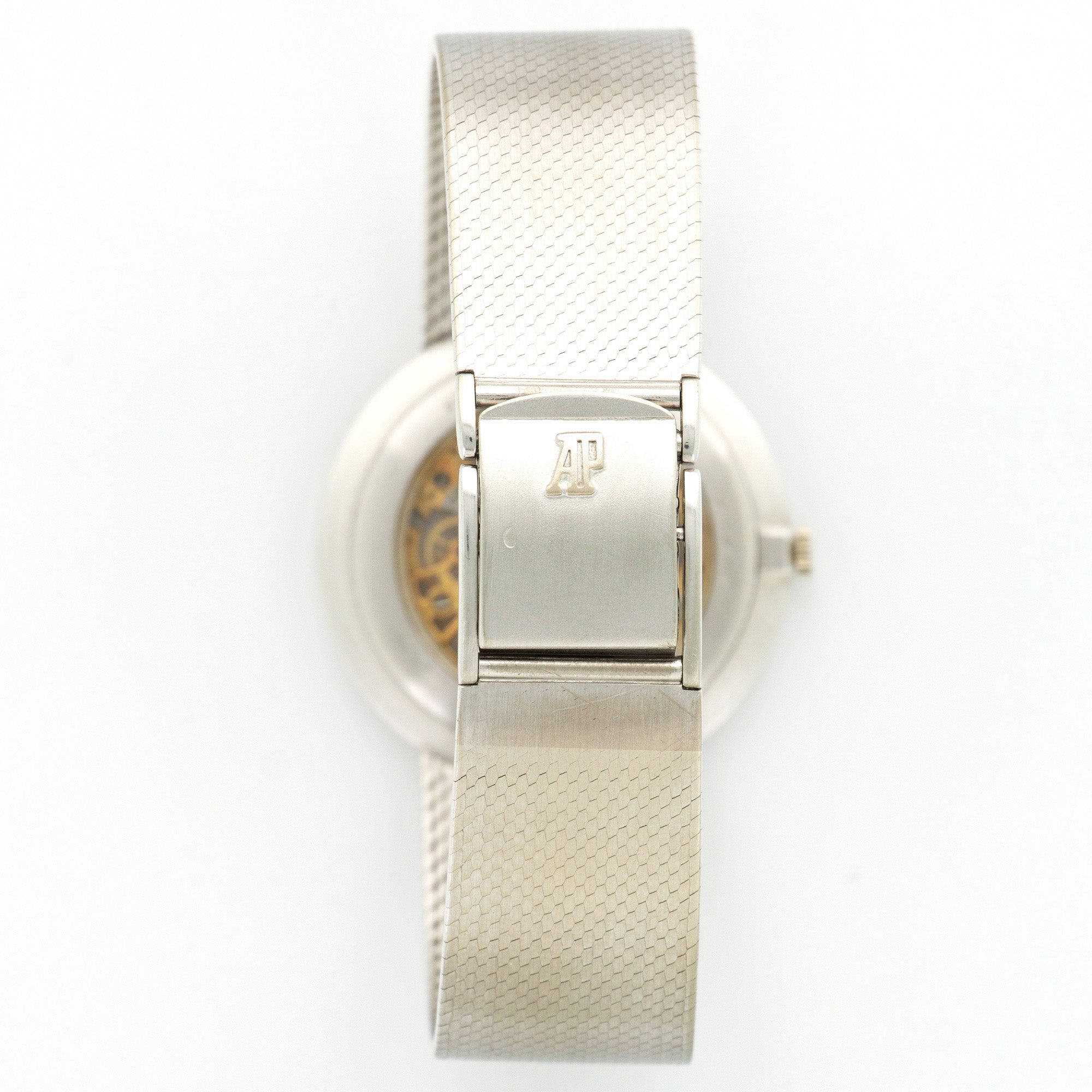 Audemars Piguet - Audemars Piguet White Gold with Sapphires Skeleton Bracelet Watch - The Keystone Watches