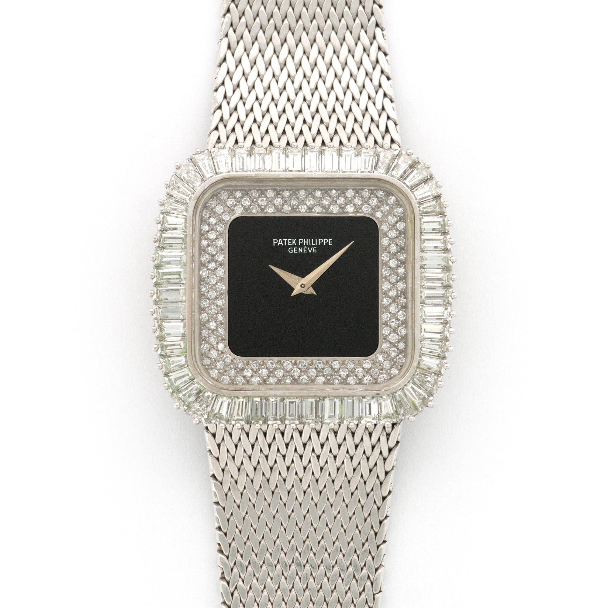 Patek Philippe - Patek Philippe Whtie Gold Baguette Diamond Watch Ref. 3625 - The Keystone Watches