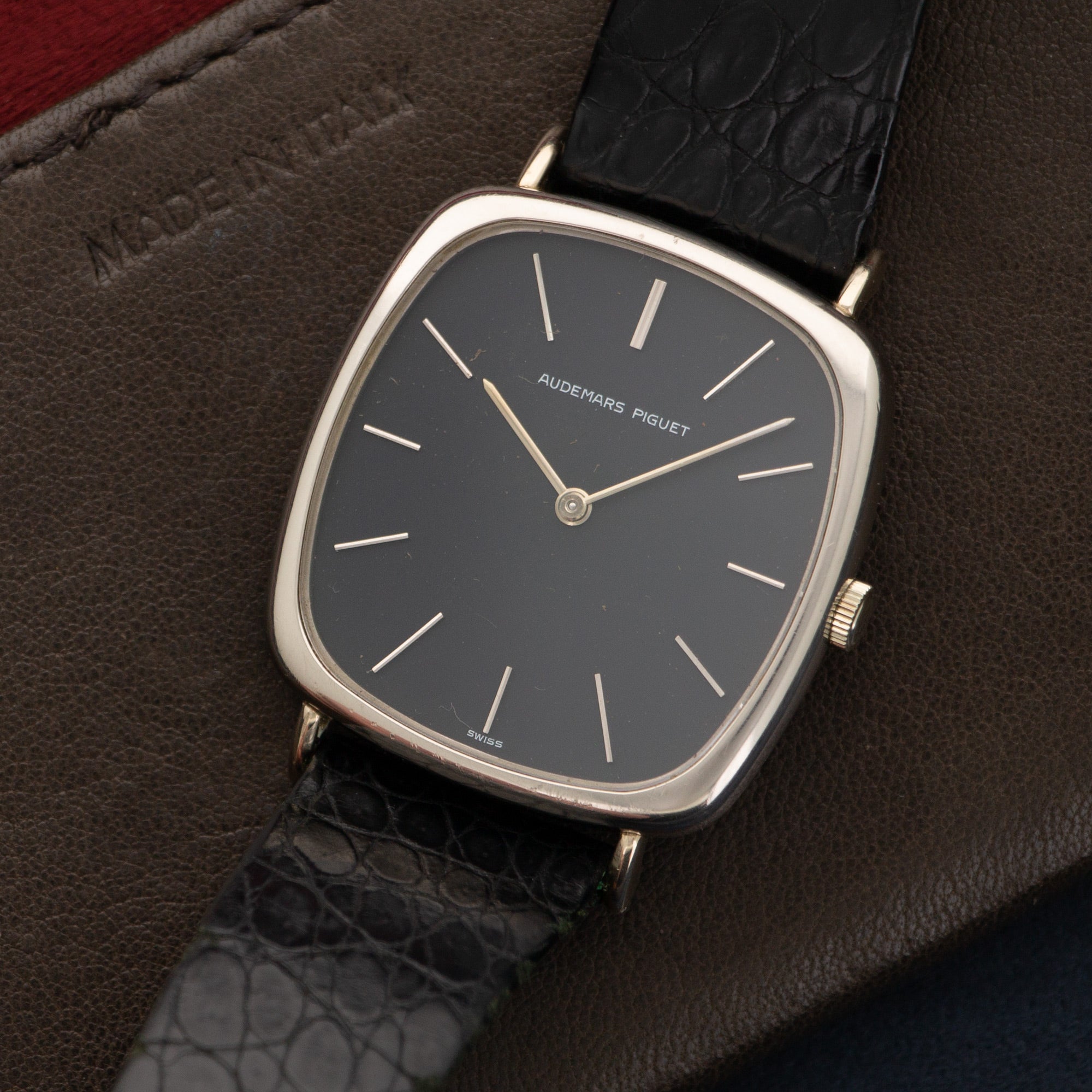 Audemars Piguet - Audemars Piguet White Gold Slim Strap Watch - The Keystone Watches