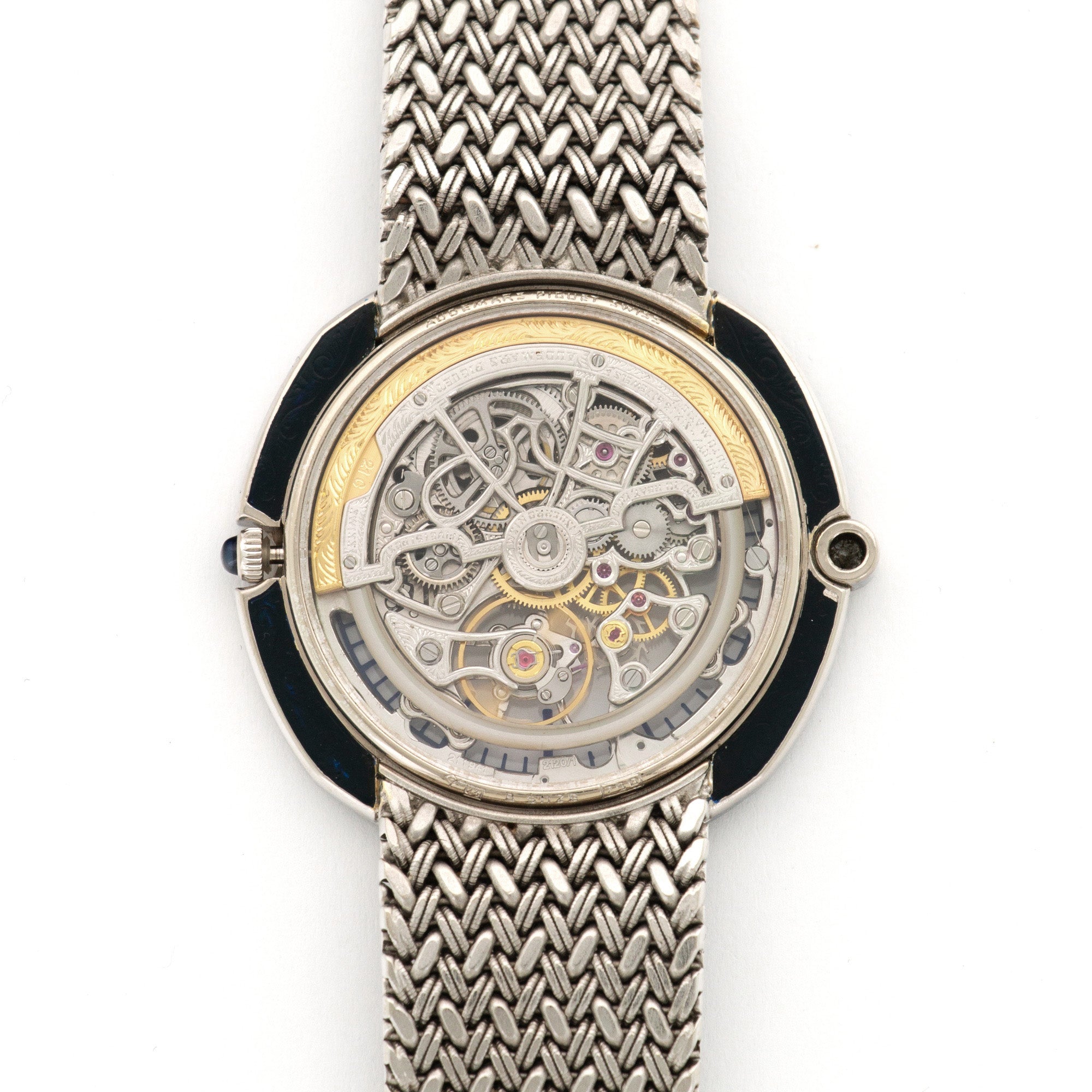 Audemars Piguet - Audemars Piguet White Gold Oversized Skeleton Sapphire & Diamond Watch - The Keystone Watches