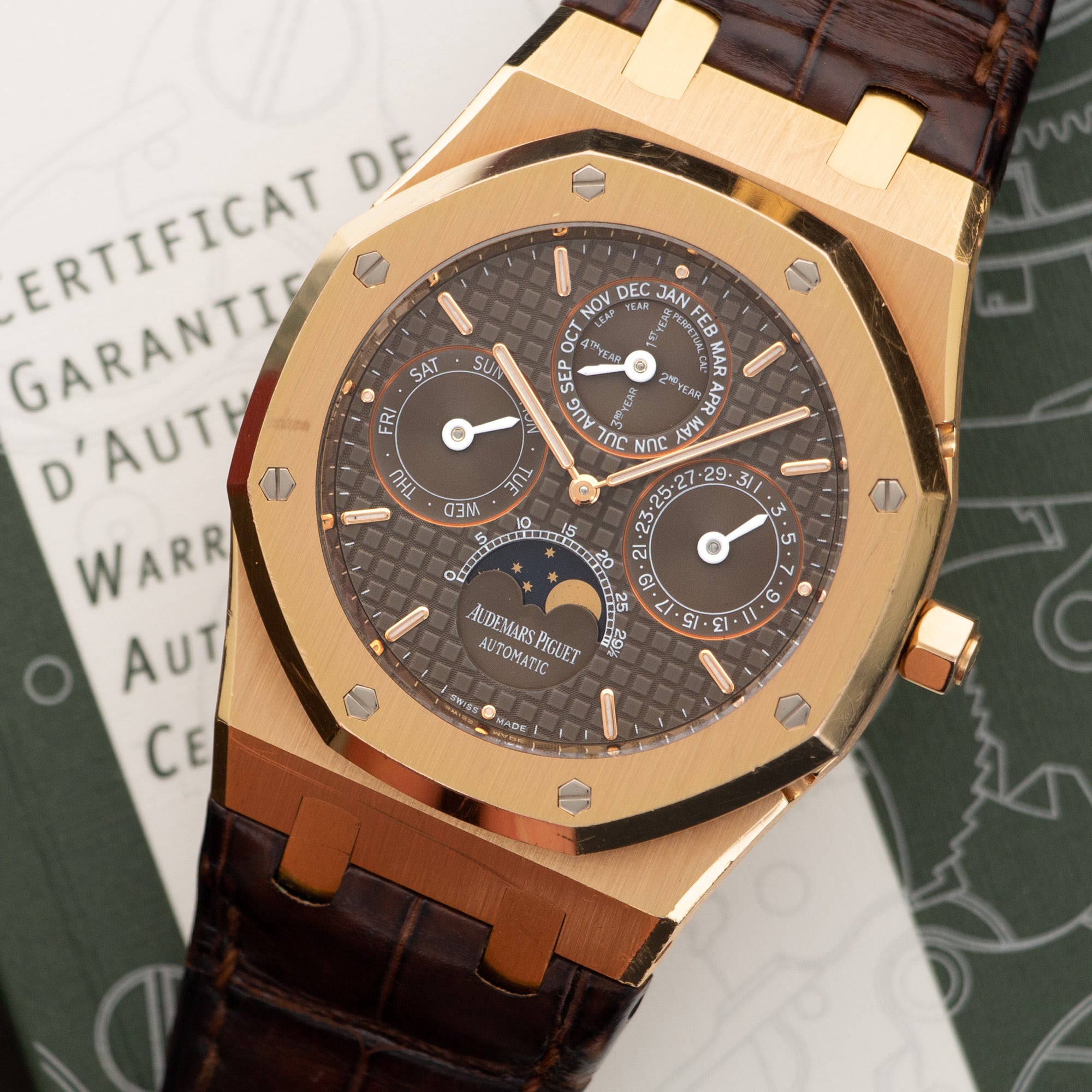 Audemars Piguet - Audemars Piguet Rose Gold Royal Oak Perpetual Calendar Watch Ref. 26252 - The Keystone Watches