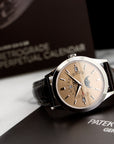 Patek Philippe - Patek Philippe Platinum Perpetual Calendar Retrograde Watch Ref. 5496 - The Keystone Watches