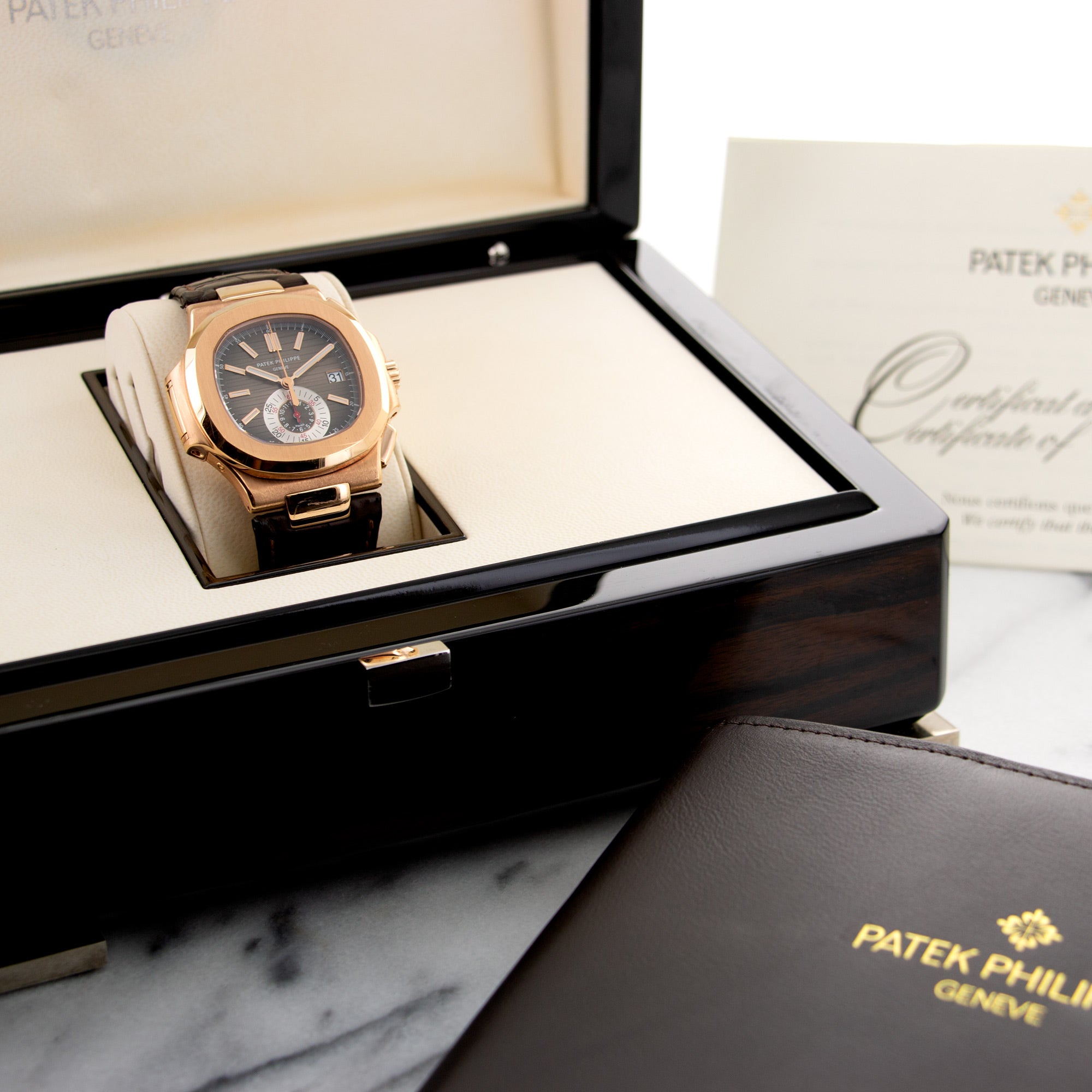 Patek Philippe - Patek Philippe Rose Gold Nautilus Chronograph Watch Ref. 5980 - The Keystone Watches