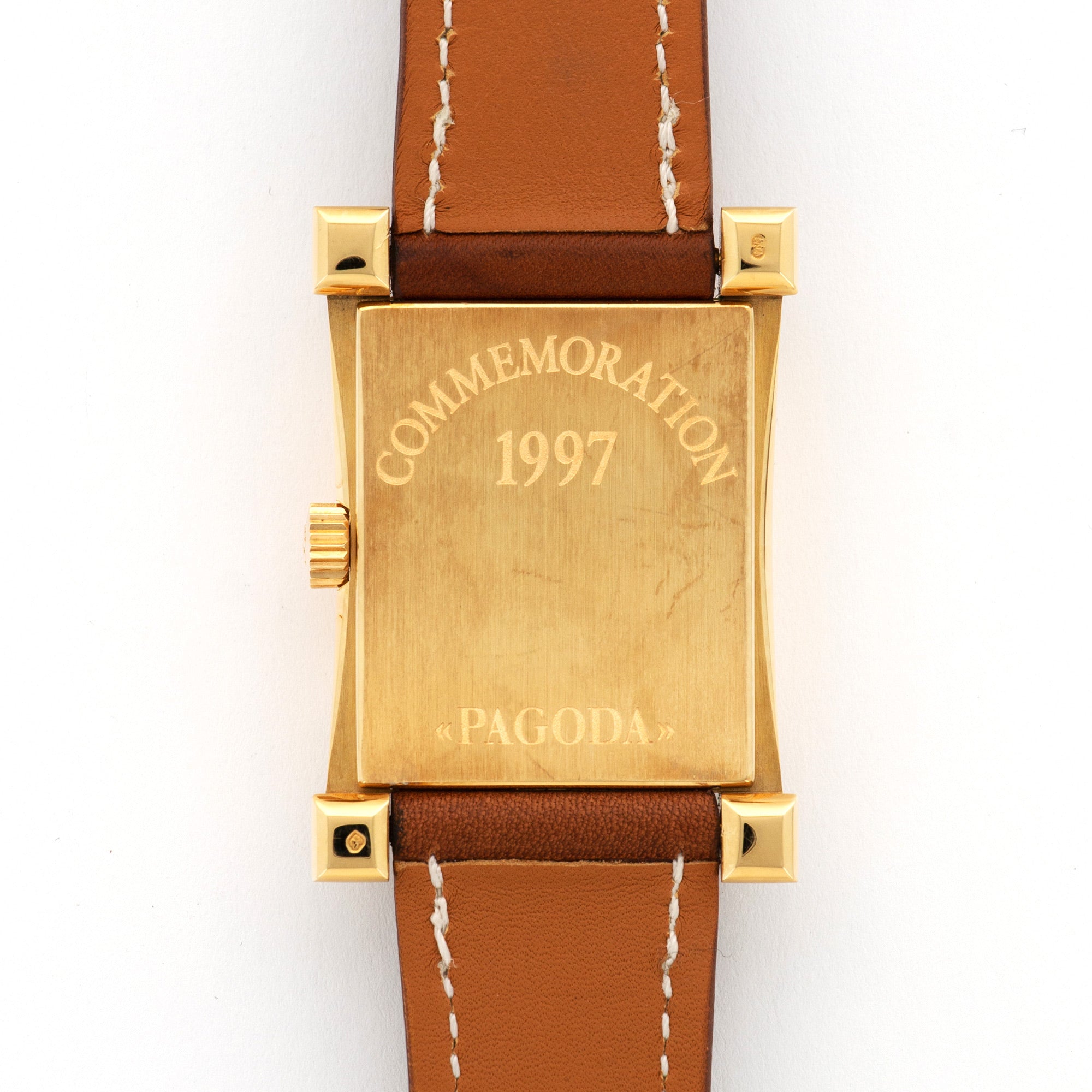 Patek Philippe - Patek Philippe Yellow Gold Pagoda Commemoration 1997 Watch Ref. 5500 - The Keystone Watches