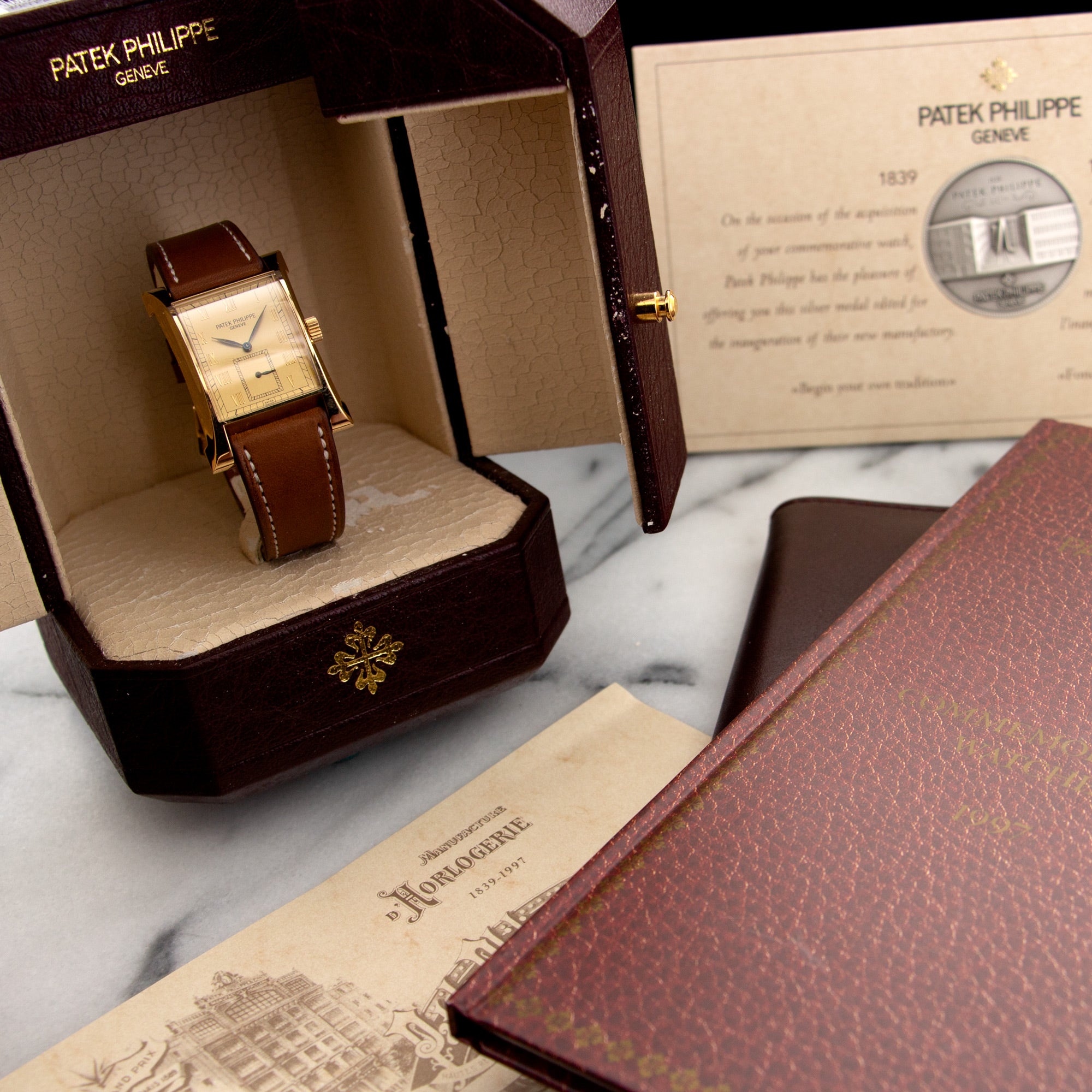 Patek Philippe - Patek Philippe Yellow Gold Pagoda Commemoration 1997 Watch Ref. 5500 - The Keystone Watches