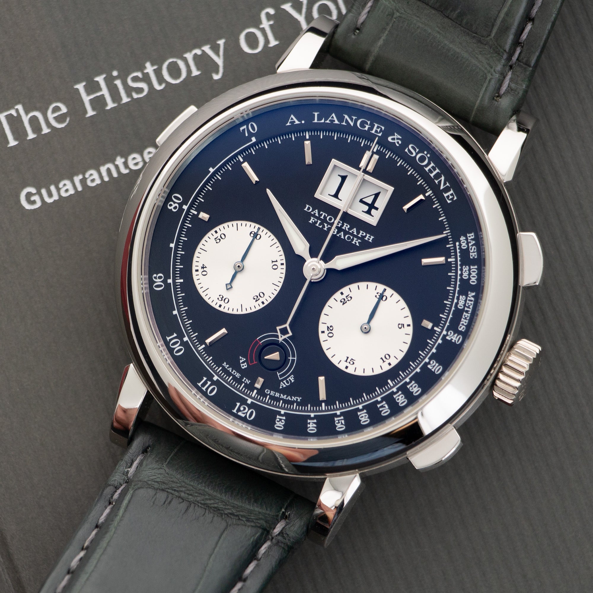 A. Lange &amp; Sohne - A. Lange &amp; Sohne Platinum Datograph Up Down Watch Ref. 405.035 - The Keystone Watches