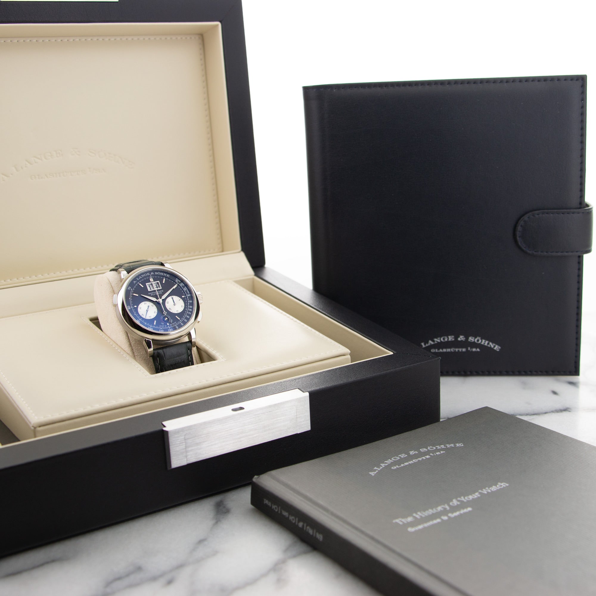 A. Lange & Sohne - A. Lange & Sohne Platinum Datograph Up Down Watch Ref. 405.035 - The Keystone Watches