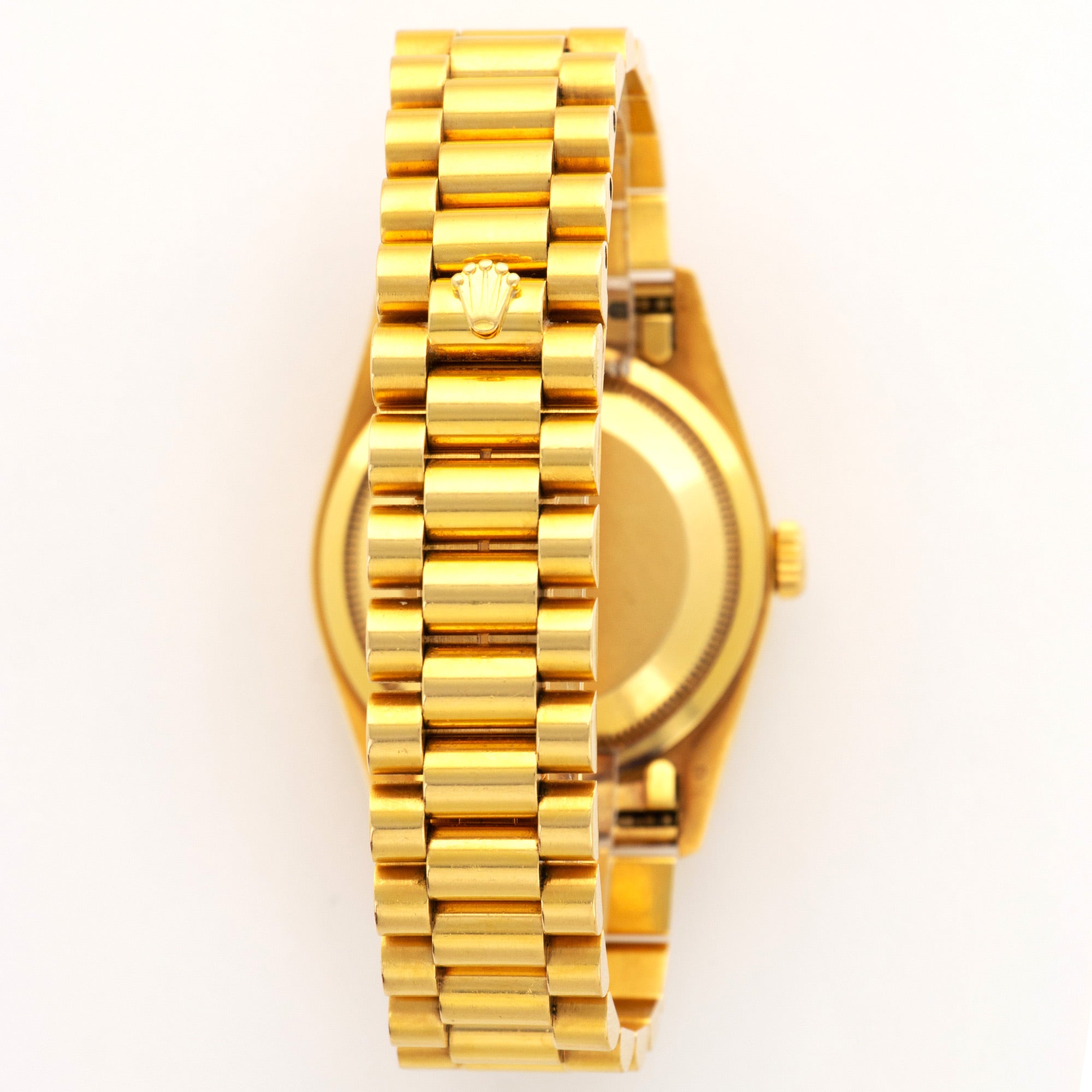 Rolex - Rolex Yellow Gold Day-Date Mother of Pearl Sapphire Watch Ref. 18238 - The Keystone Watches