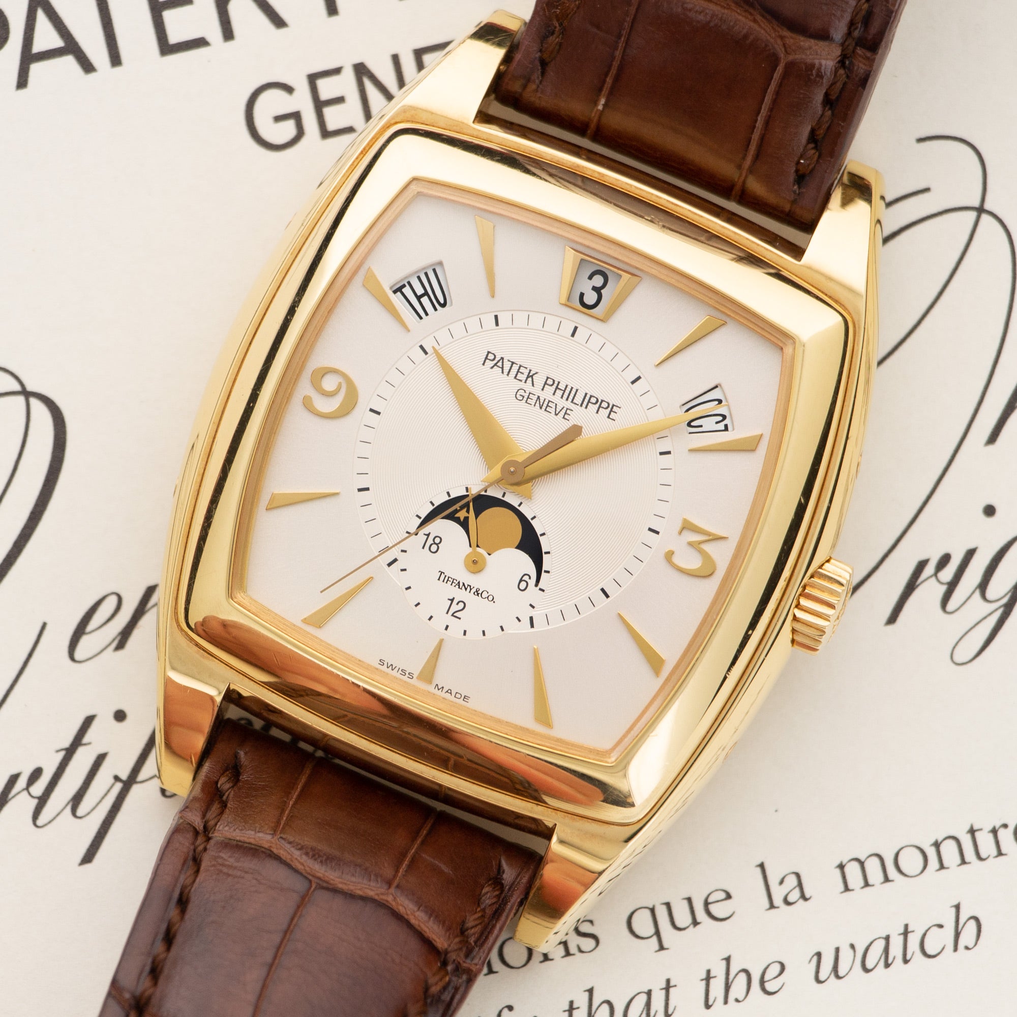 Patek Philippe - Patek Philippe Annual Calendar Moonphase Watch Ref. 5135 Retailed by Tiffany & Co. - The Keystone Watches