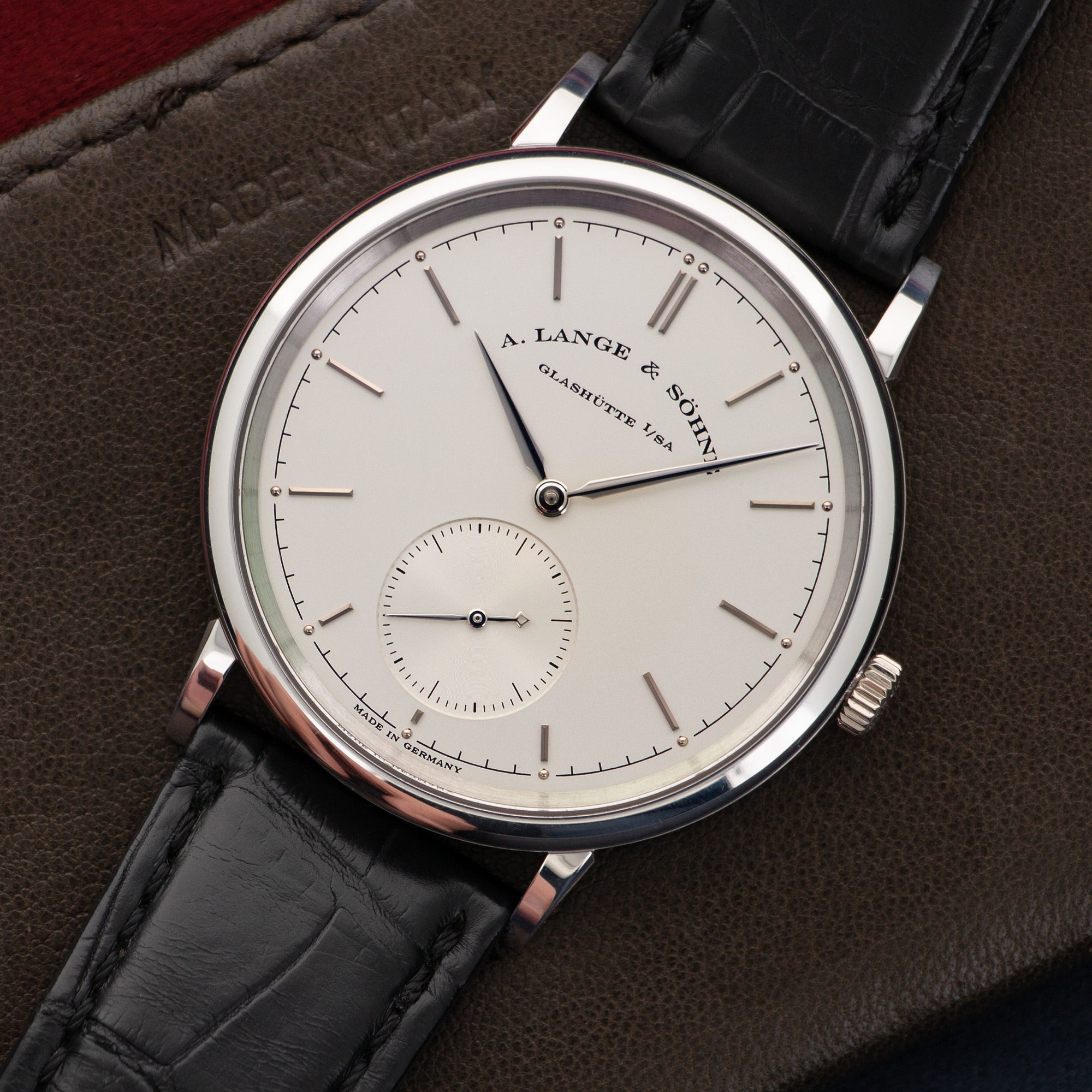 A. Lange &amp; Sohne - A. Lange &amp; Sohne White Gold Saxonia Automatic Watch Ref. 380.027 - The Keystone Watches