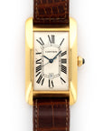 Cartier - Cartier Yellow Gold Tank Americaine Automatic Strap Watch - The Keystone Watches