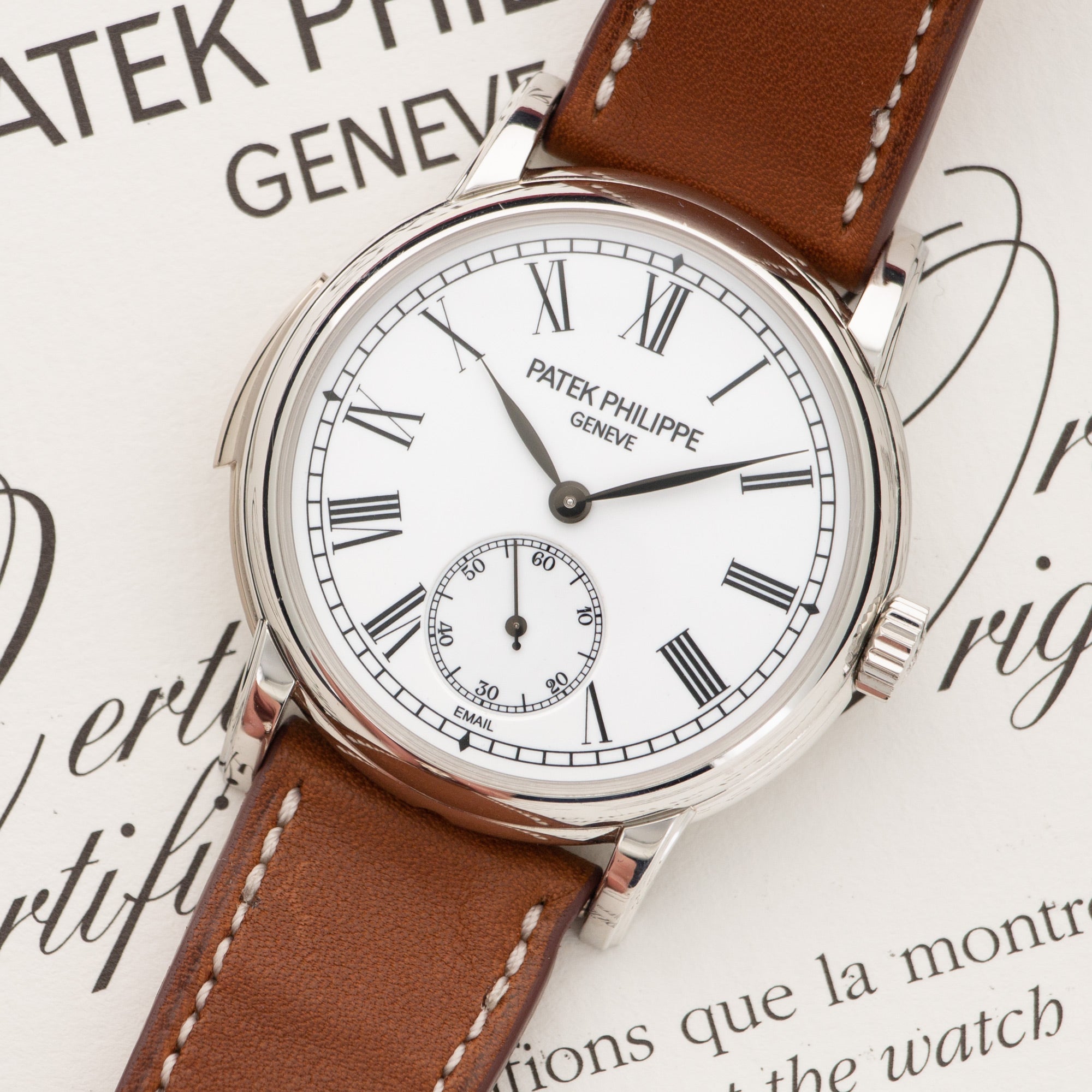 Patek Philippe - Patek Philippe Platinum Enamel Dial Minute Repeater Watch Ref. 5078 - The Keystone Watches