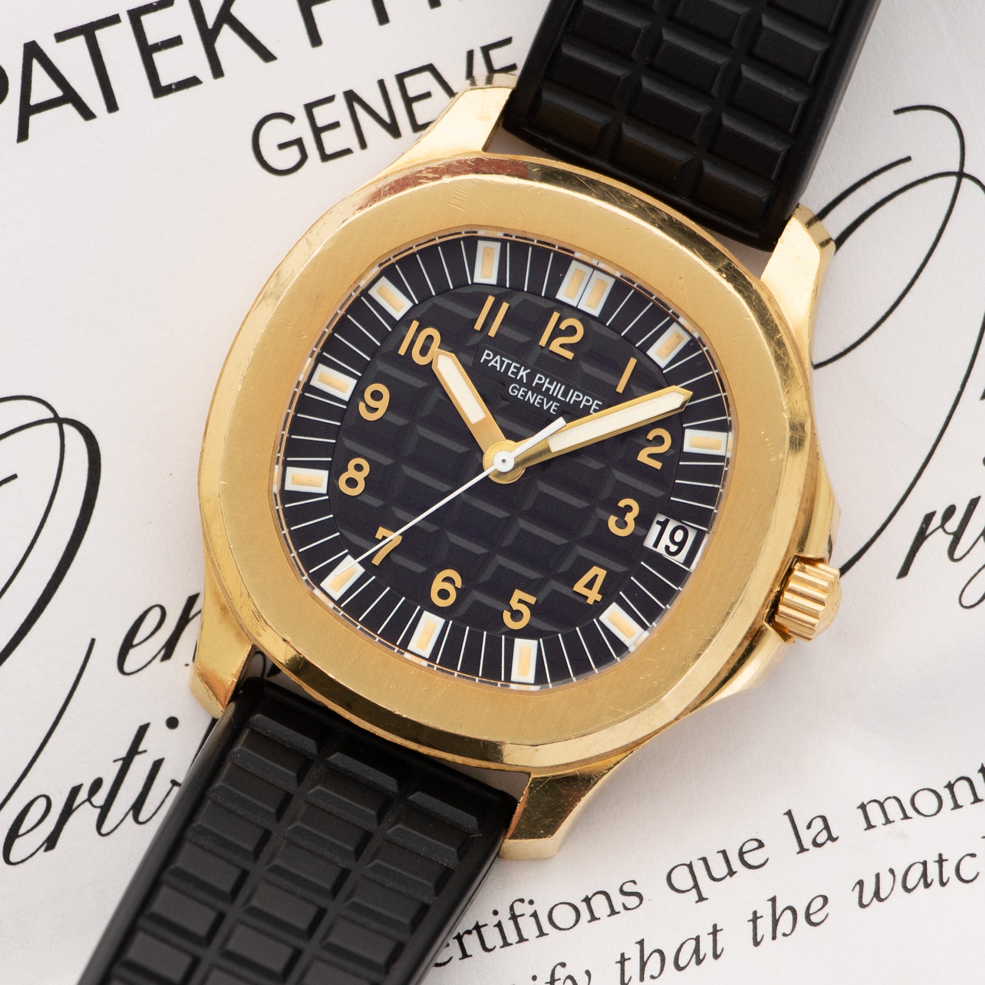 Patek Philippe - Patek Philippe Yellow Aquanaut Jumbo Watch Ref. 5065 - The Keystone Watches