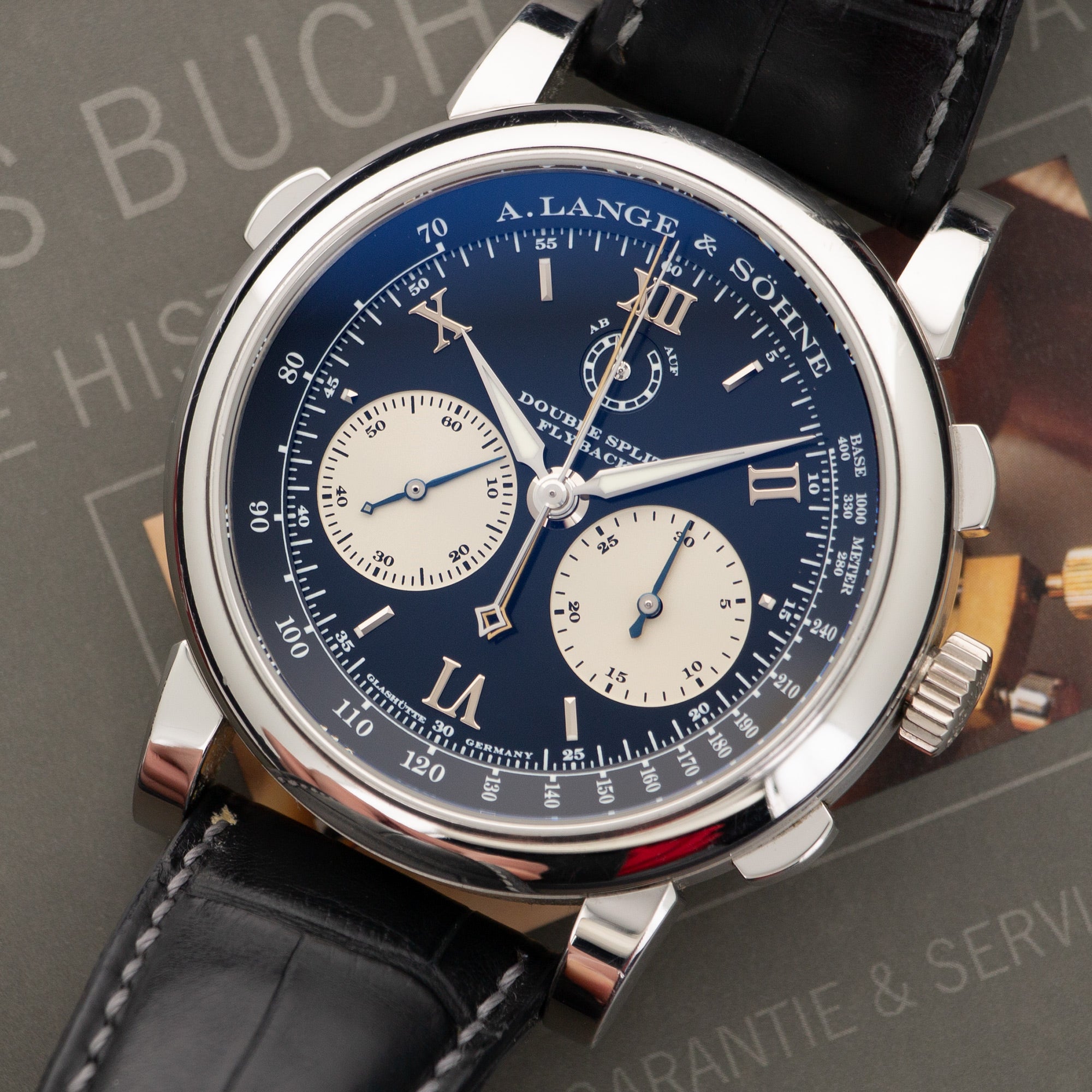 A. Lange & Sohne - A. Lange & Sohne Platinum Double Split Watch Ref. 404.035 - The Keystone Watches