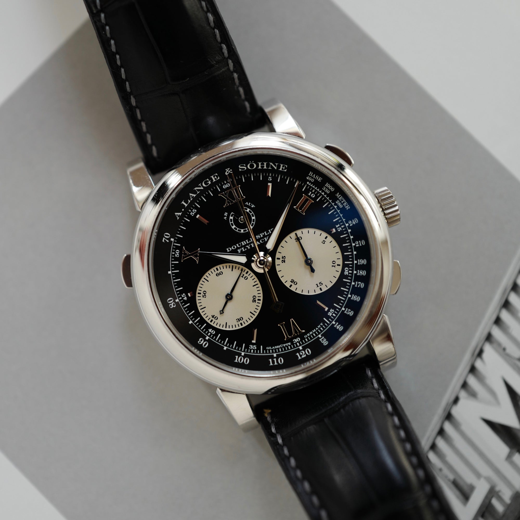A. Lange &amp; Sohne - A. Lange &amp; Sohne Platinum Double Split Watch Ref. 404.035 - The Keystone Watches