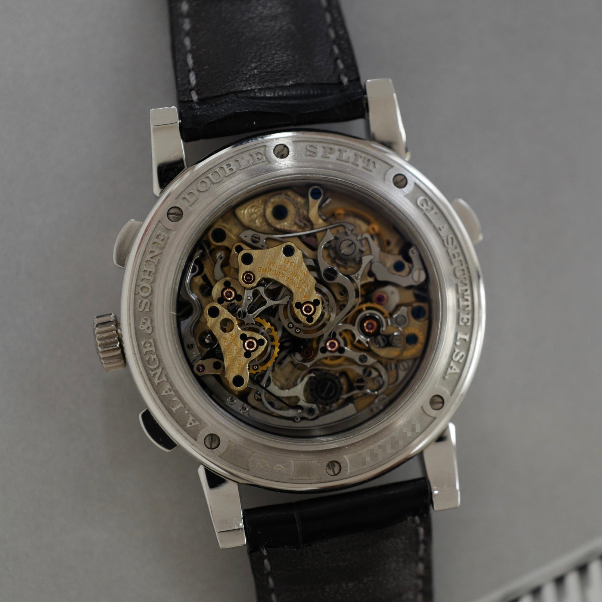 A. Lange & Sohne - A. Lange & Sohne Platinum Double Split Watch Ref. 404.035 - The Keystone Watches