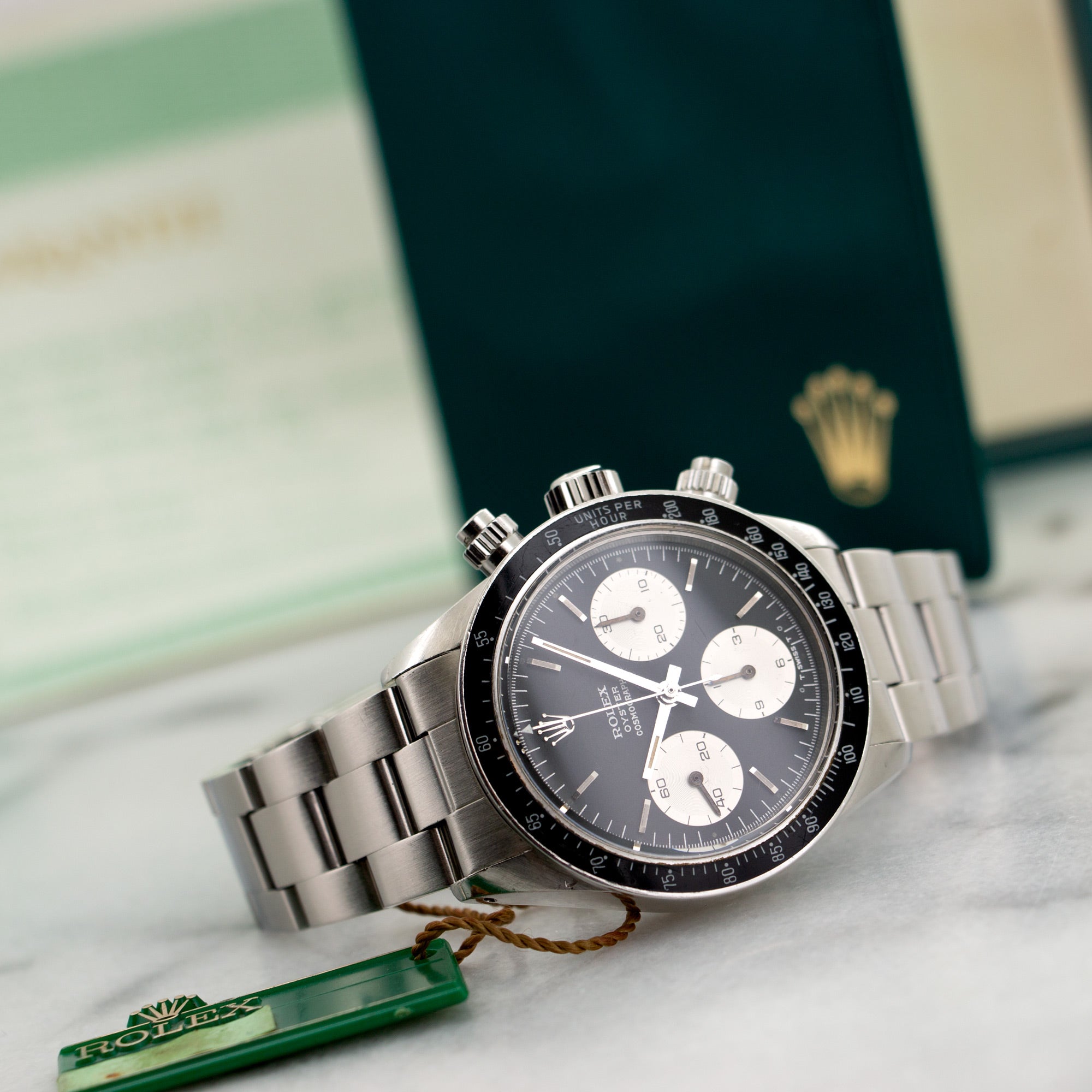 Rolex - Rolex Cosmograph Daytona Watch Ref. 6263 with Military History, Sigma Dial and Original Warranty and Hangtag - The Keystone Watches