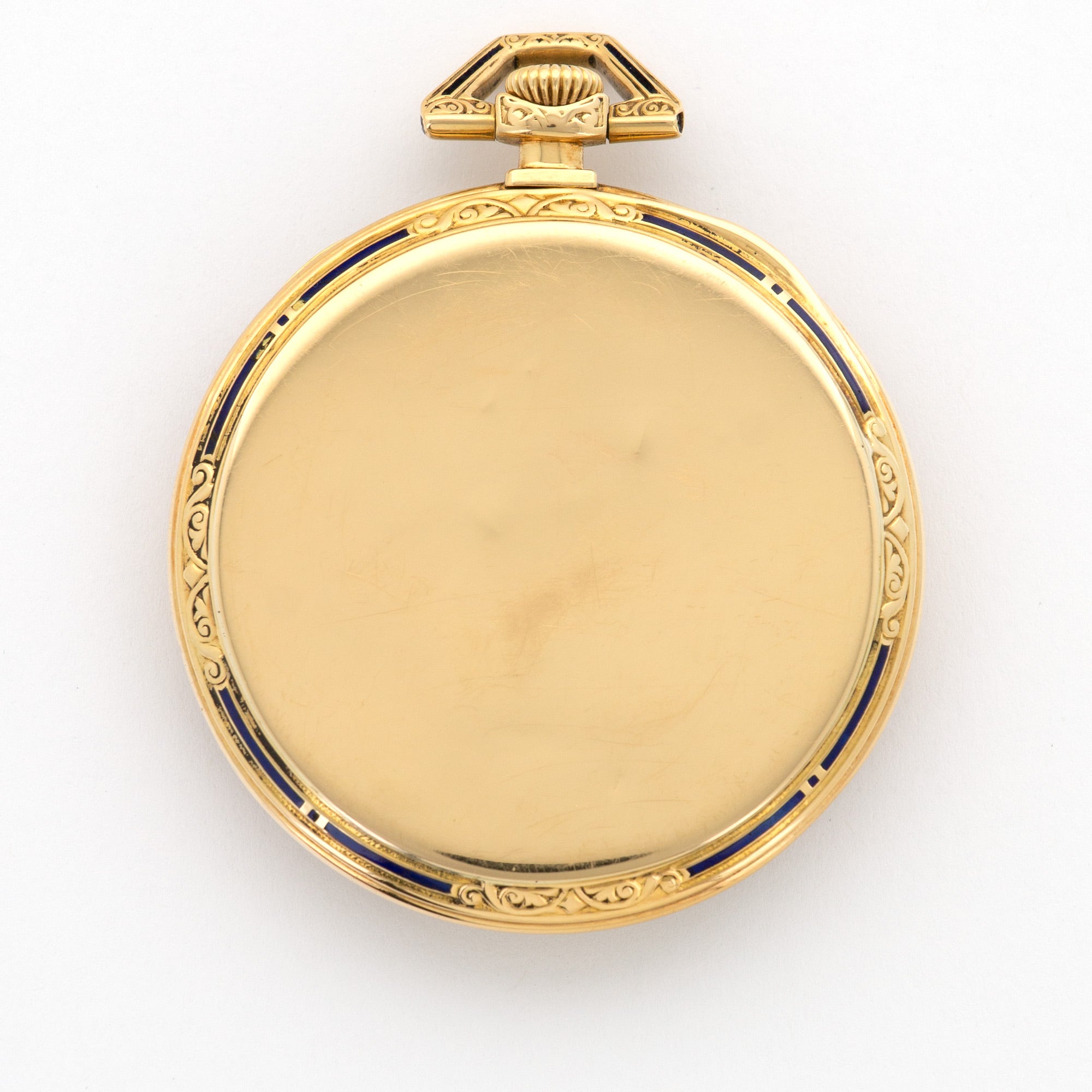 Patek Philippe - Patek Philippe Yellow Gold Enamel Engraved Pocket Watch from 1921 - The Keystone Watches