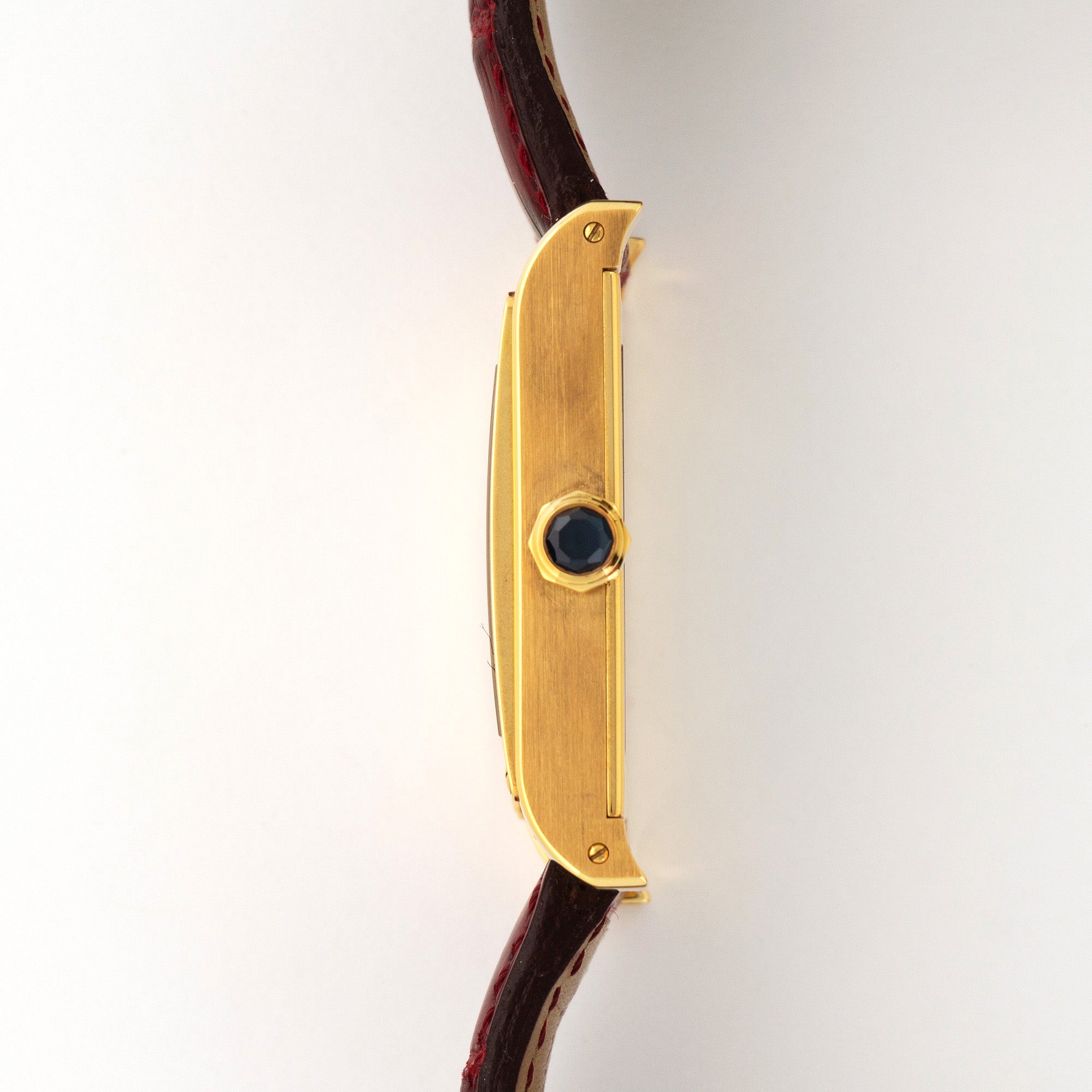 Cartier - Cartier Yellow Gold Tank A Vis Privee Jump Hour Watch - The Keystone Watches