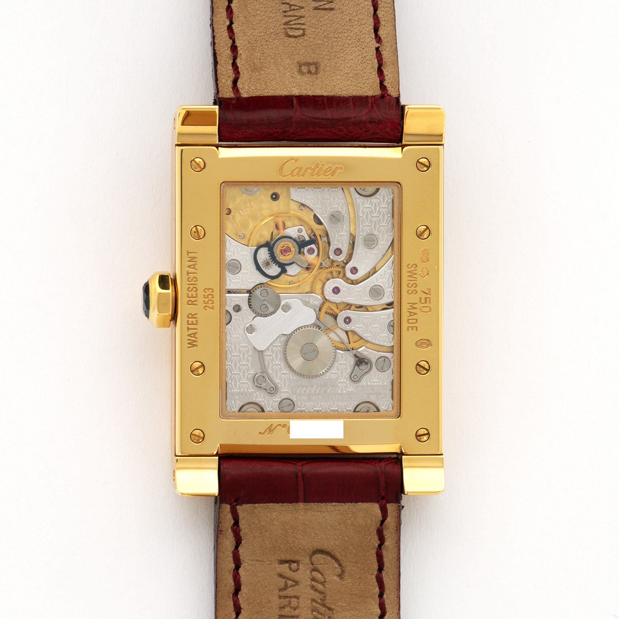 Cartier - Cartier Yellow Gold Tank A Vis Privee Jump Hour Watch - The Keystone Watches