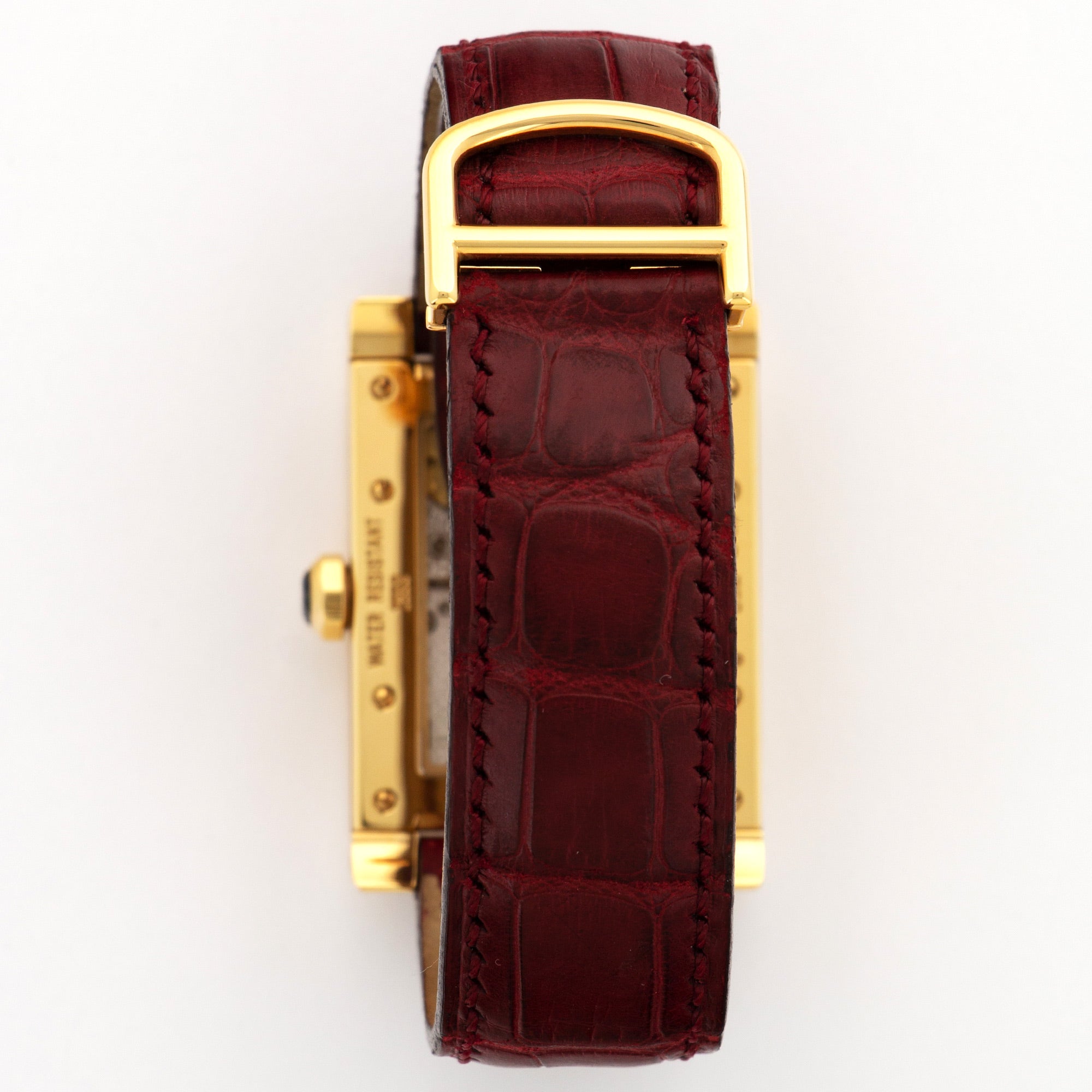 Cartier - Cartier Yellow Gold Tank A Vis Privee Jump Hour Watch - The Keystone Watches