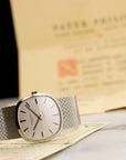 Patek Philippe - Patek Philippe White Gold Bracelet Watch Ref. 3544, with Original Paper - The Keystone Watches