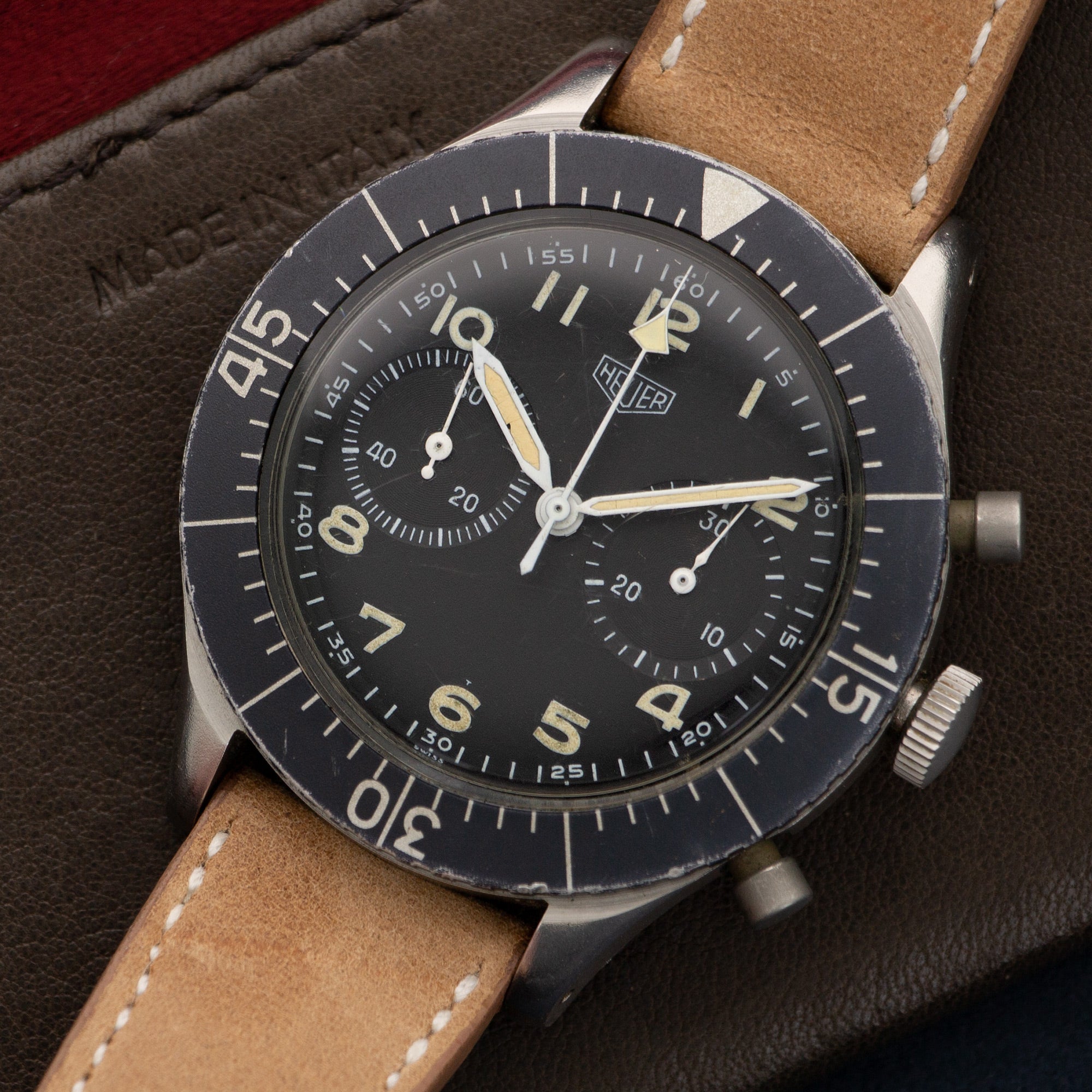 Heuer - Heuer Bundeswehr Military Chronograph Watch Ref. 1550 - The Keystone Watches