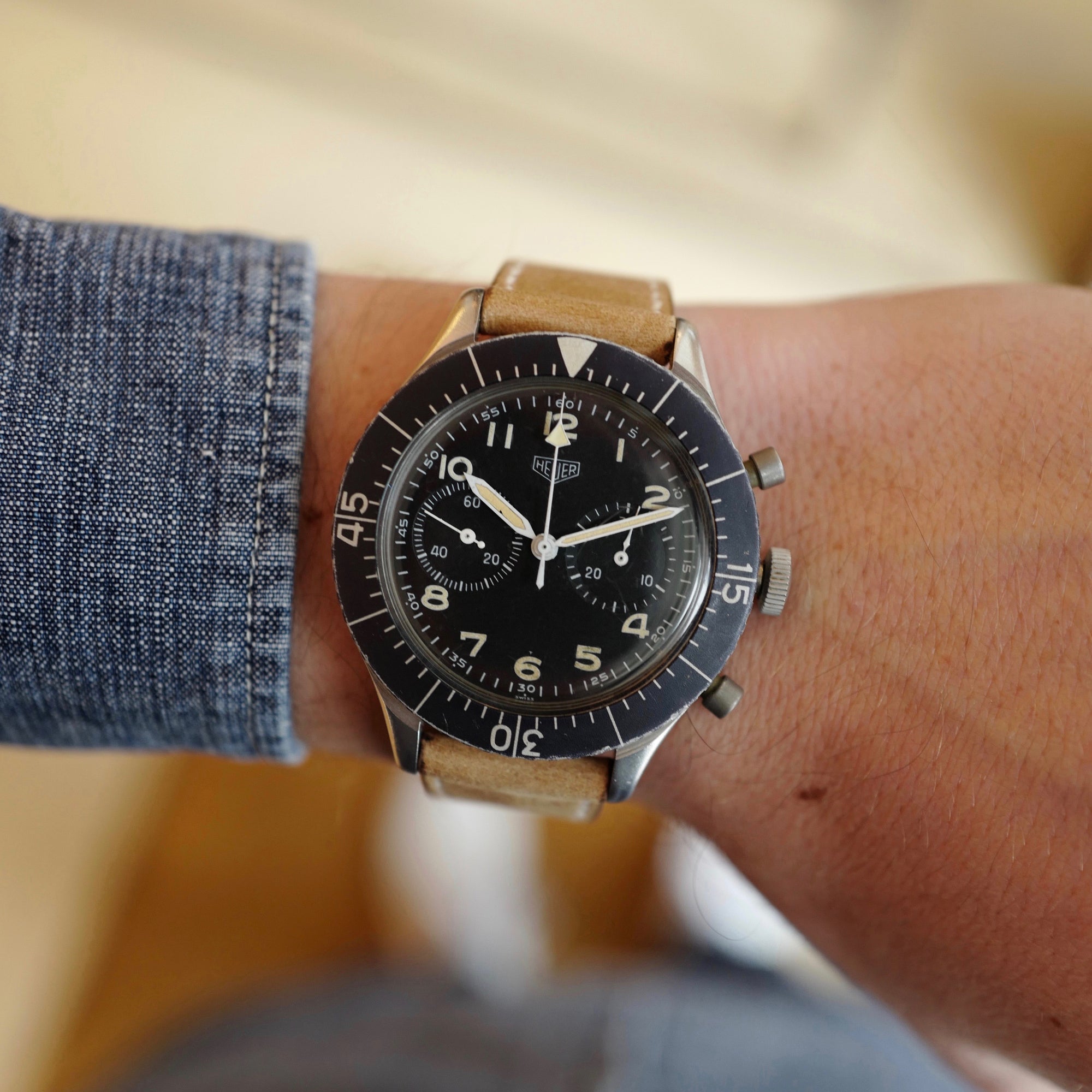 Heuer - Heuer Bundeswehr Military Chronograph Watch Ref. 1550 - The Keystone Watches