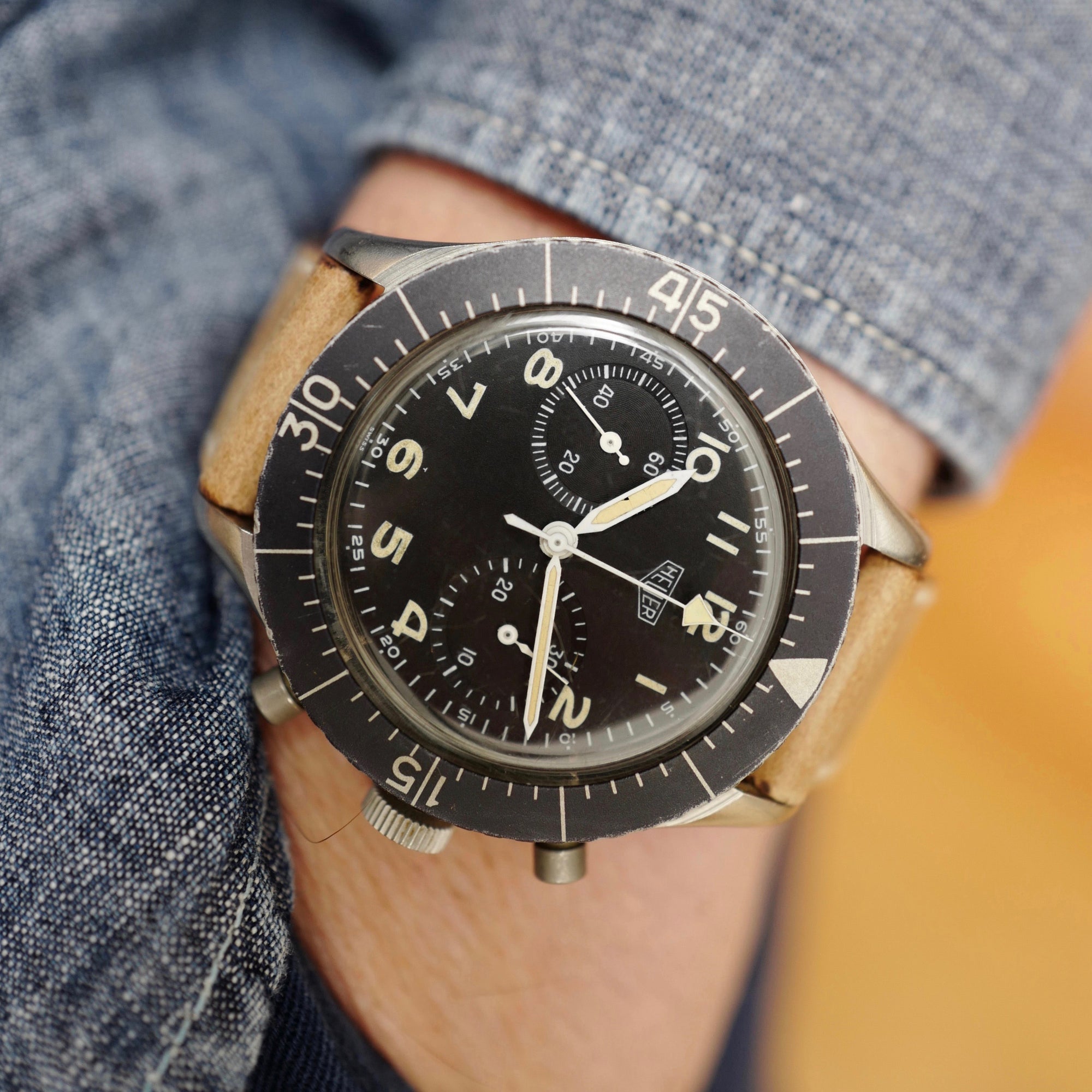 Heuer - Heuer Bundeswehr Military Chronograph Watch Ref. 1550 - The Keystone Watches