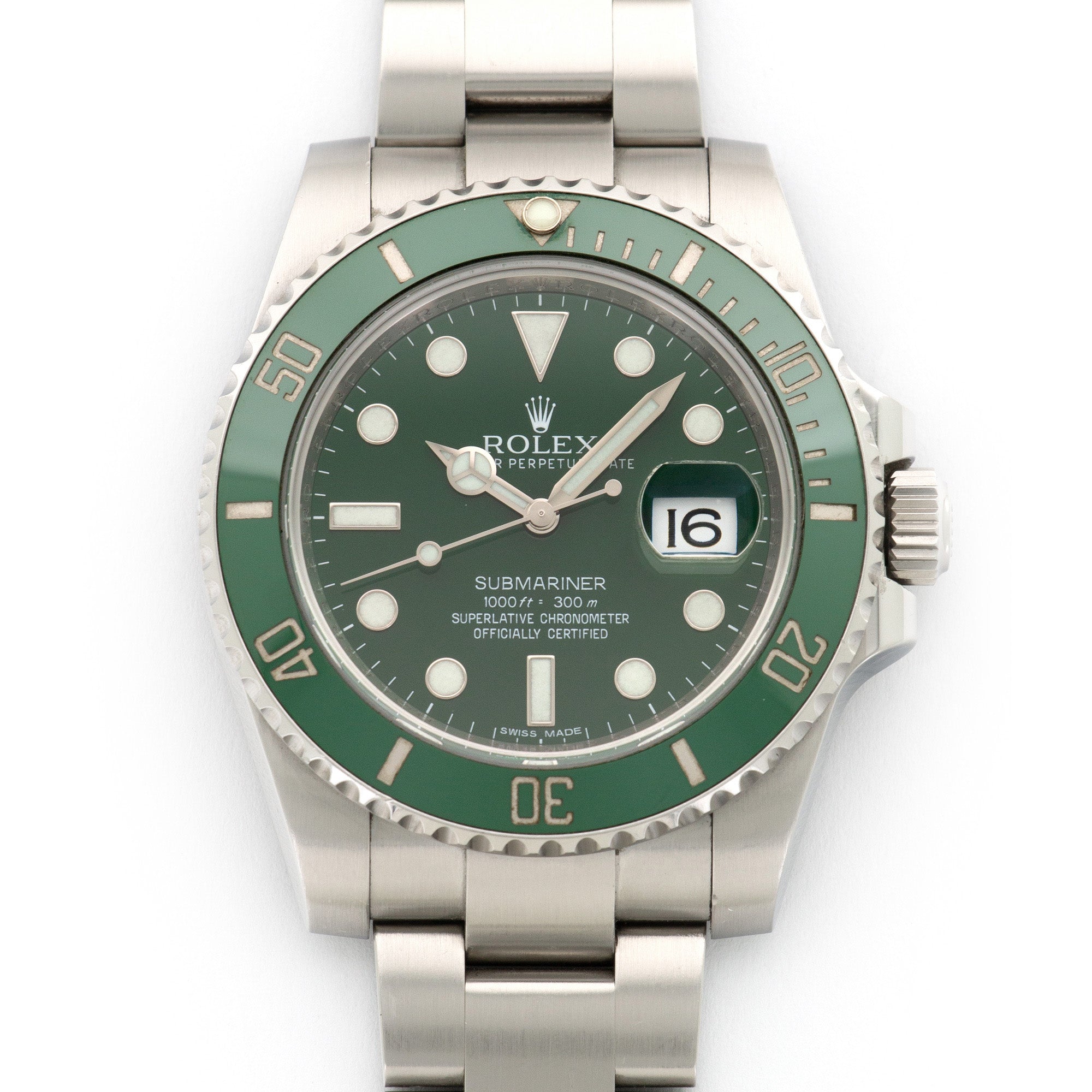 Rolex - Rolex Submariner Green Ceramic Watch Ref. 116610LV with Original Box and Warranty Card - The Keystone Watches
