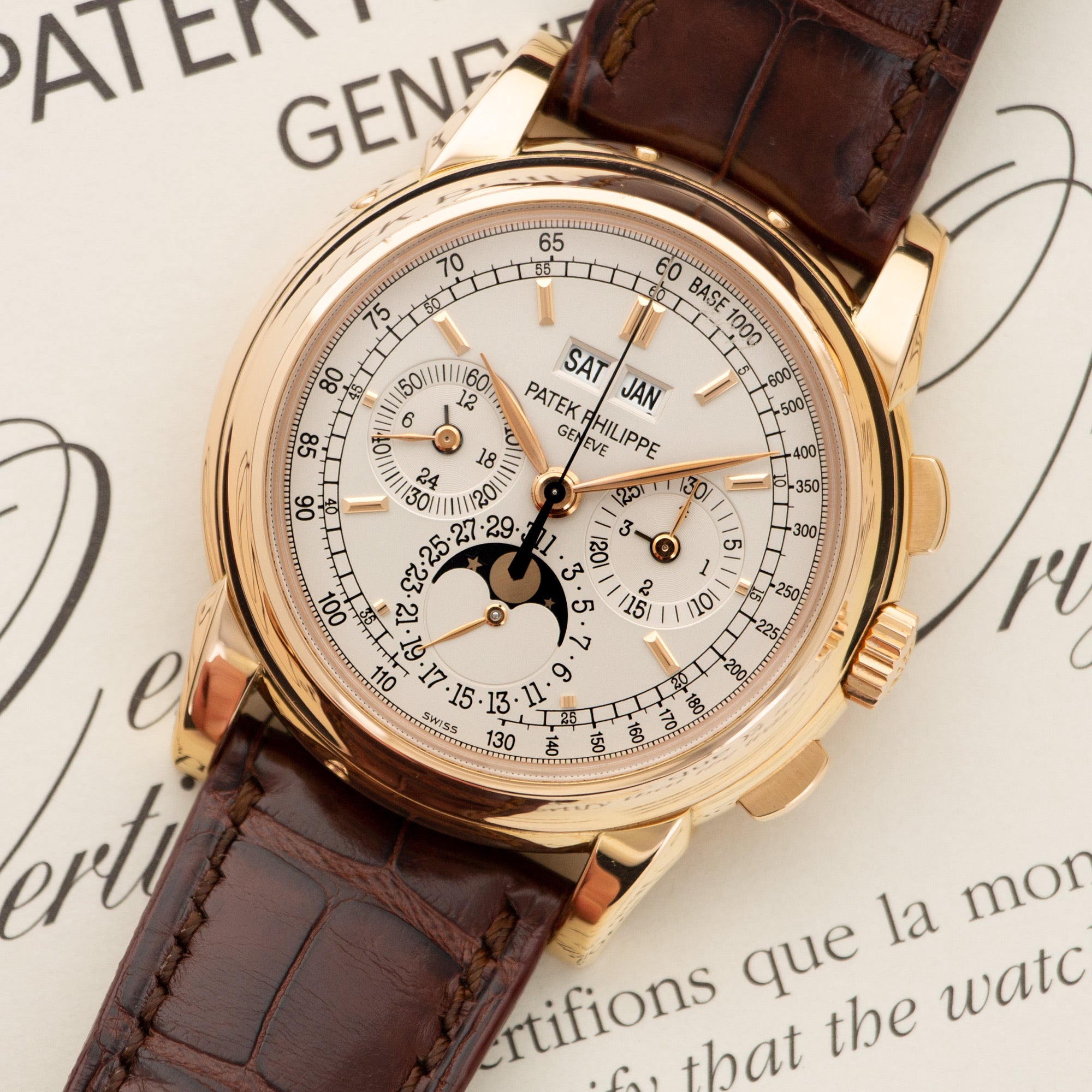 Patek Philippe - Patek Philippe Rose Gold Perpetual Calendar Chronograph Watch Ref. 5970 - The Keystone Watches