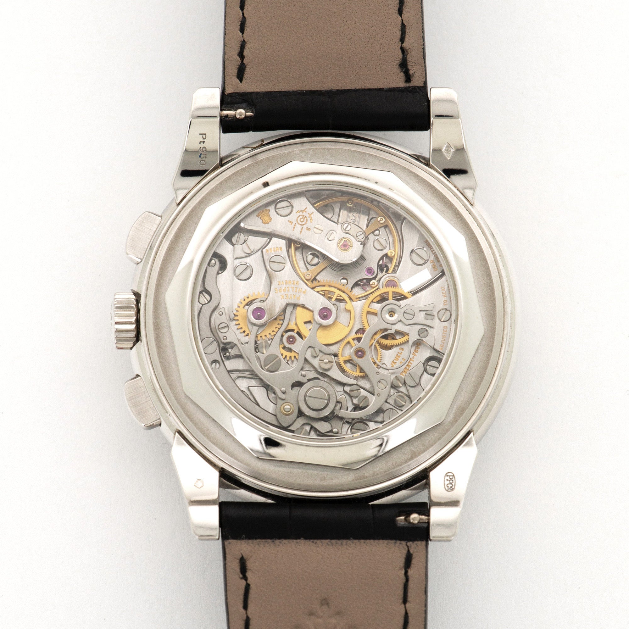 Patek Philippe - Patek Philippe Platinum Perpetual Calendar Chrono Baguette Diamond Watch Ref. 5971 - The Keystone Watches